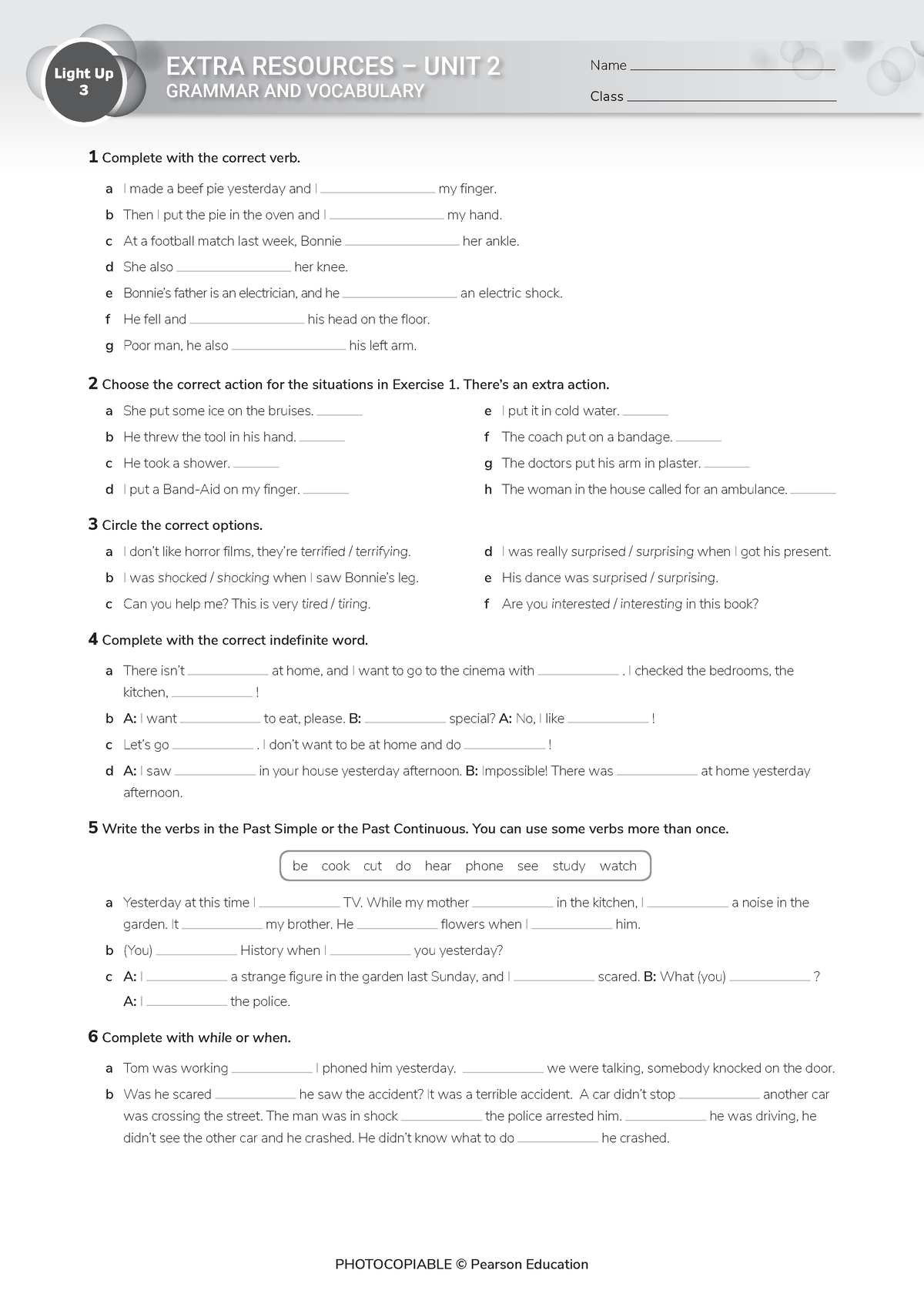 pearson education limited 2007 photocopiable answer key