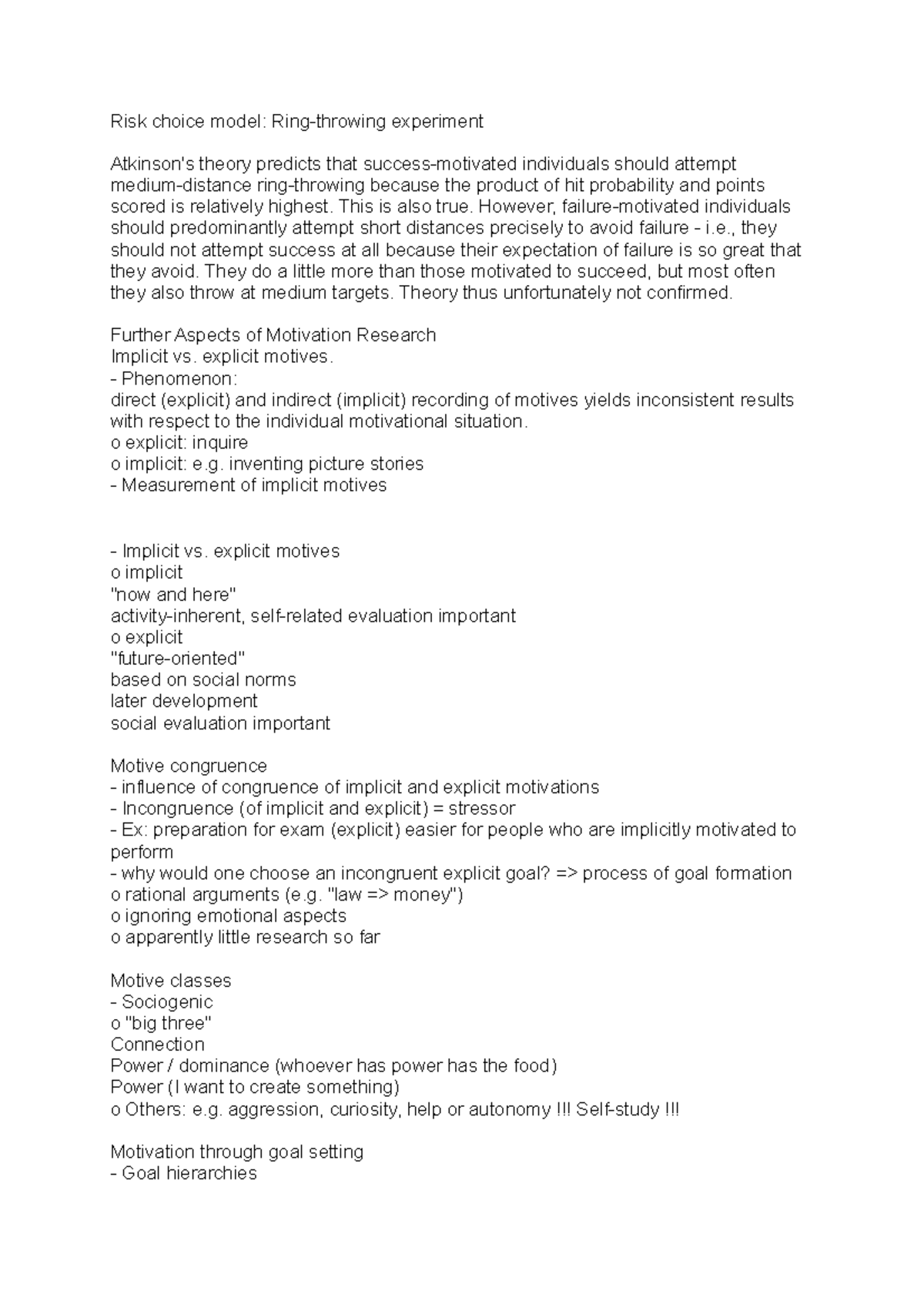 Risk choice model Introduction To Psychology Risk choice model