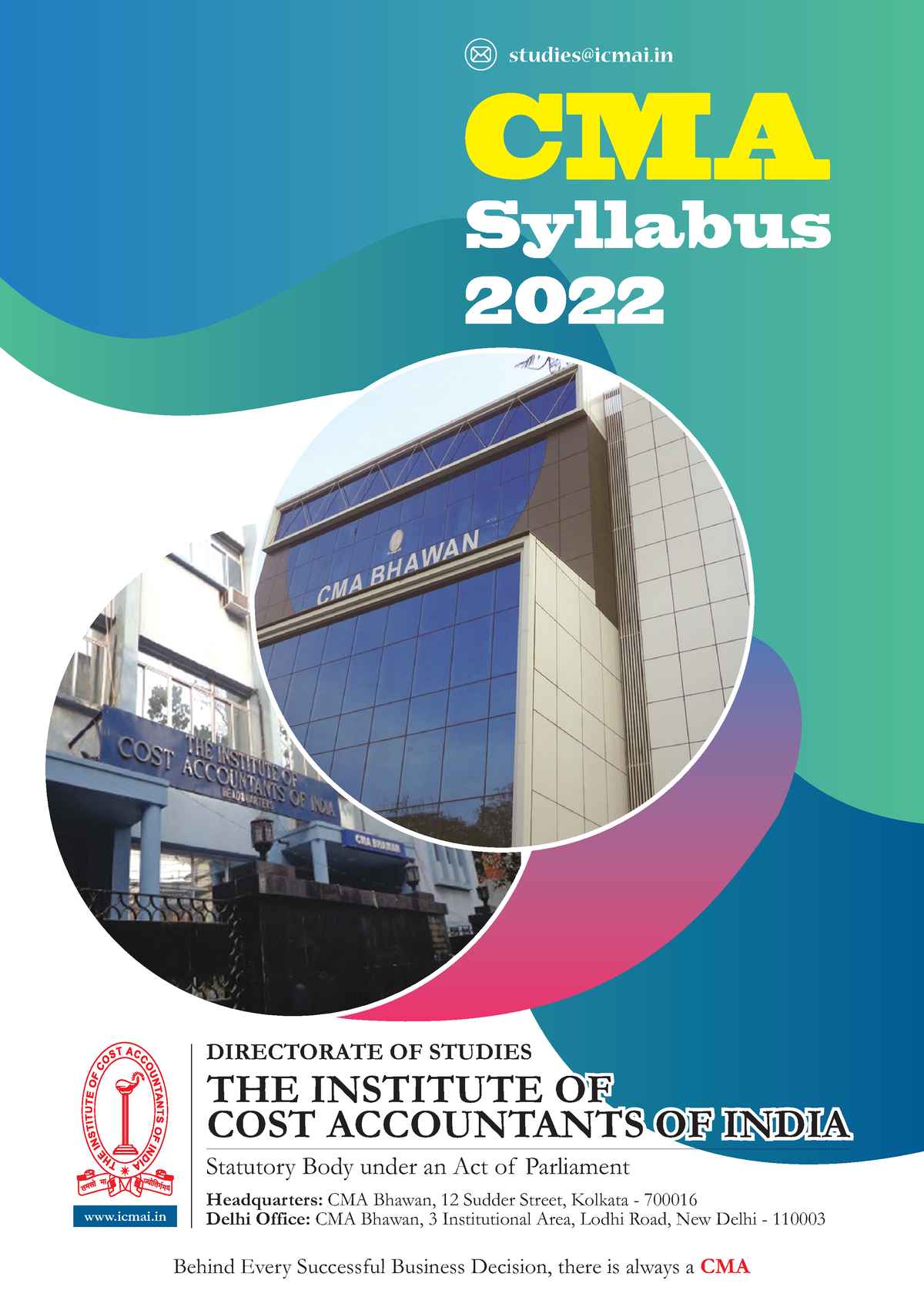 CMA Syllabus 2022 Copy CMA Syllabus 2022 1 Behind Every Successful