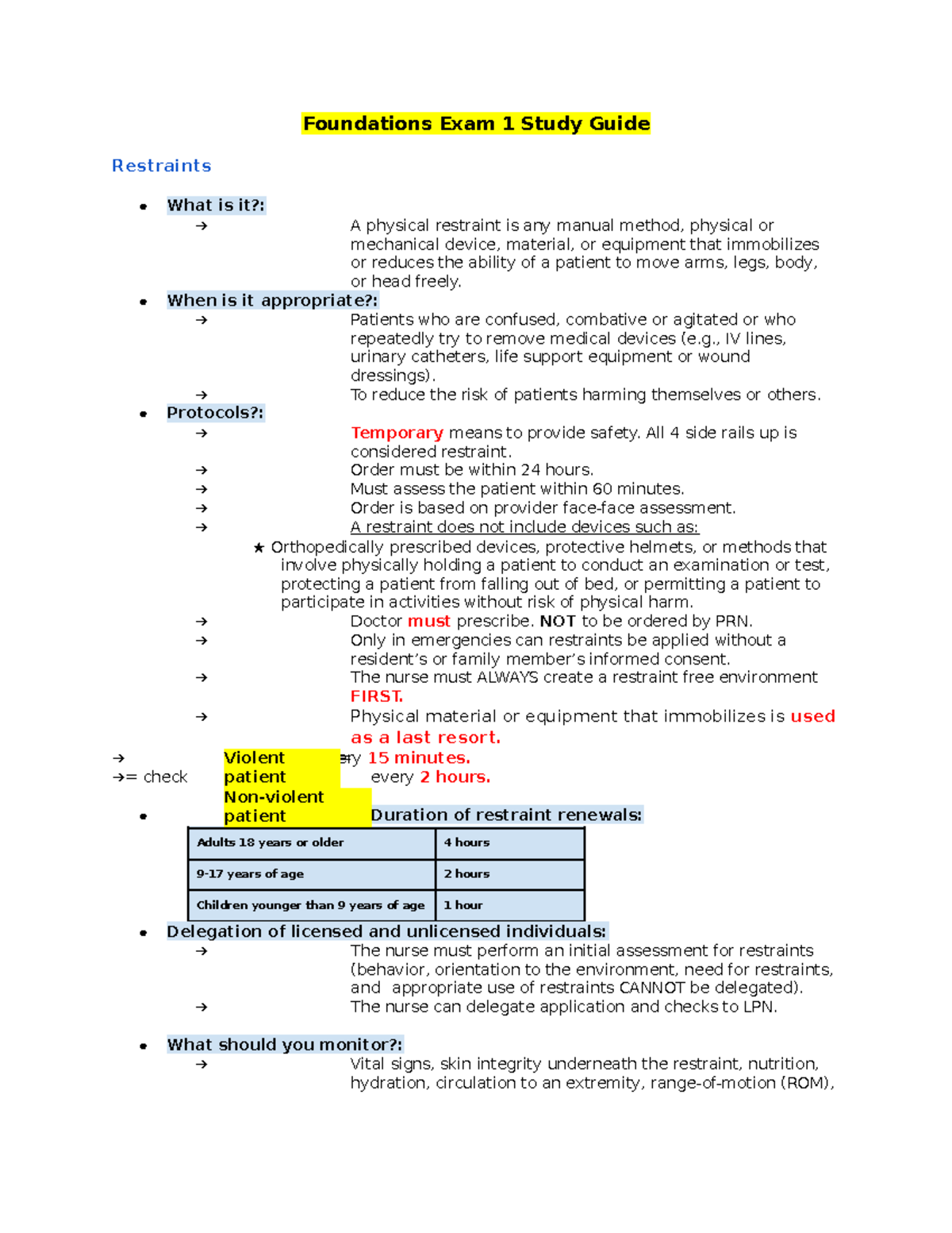 Foundations Exam 1 Study Guide1 Foundations Exam 1 Study Guide