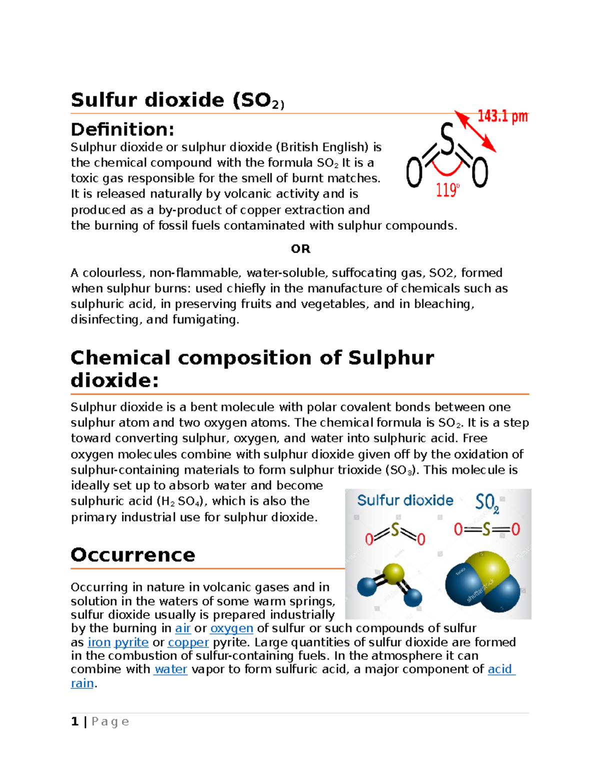 Reactions Of Liquid Sulfur Dioxide Sulfur Dioxide So2 Definition Sulphur Dioxide Or Sulphur Studocu