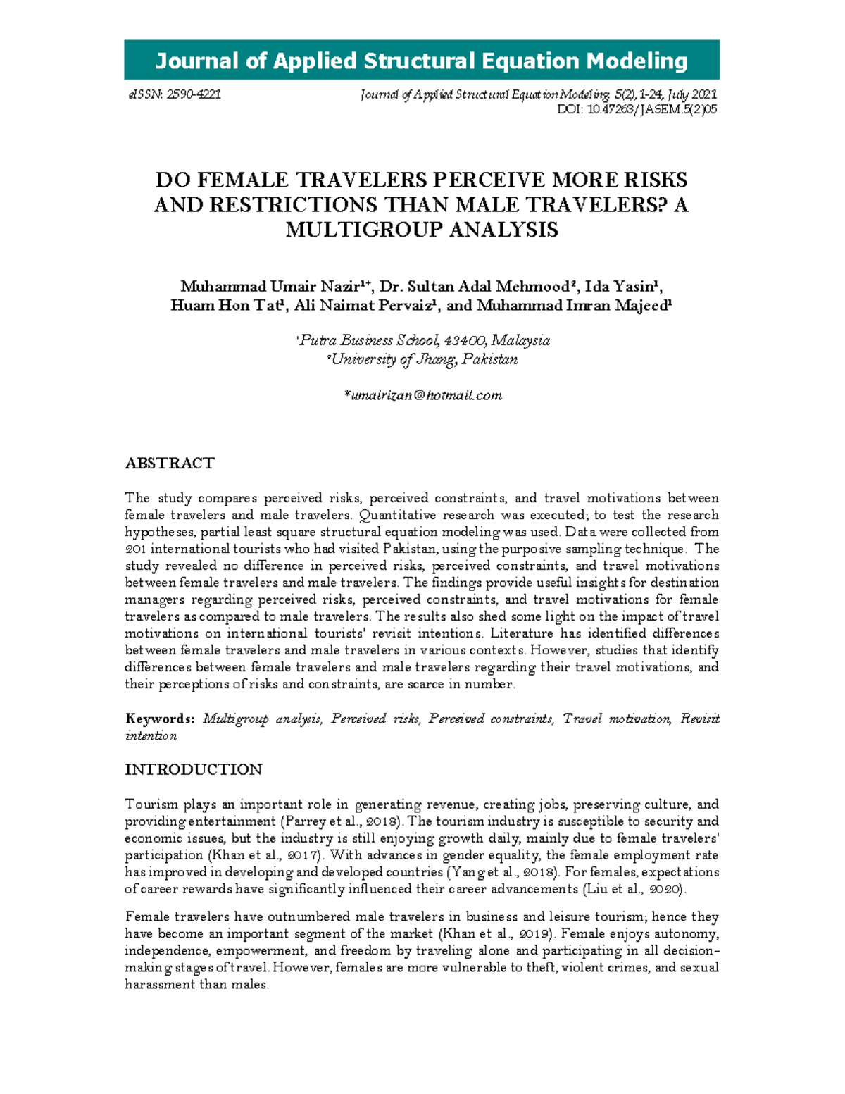 Jasem 5(2)05 - abc - eISSN: 2590-4221 Journal of Applied Structural ...