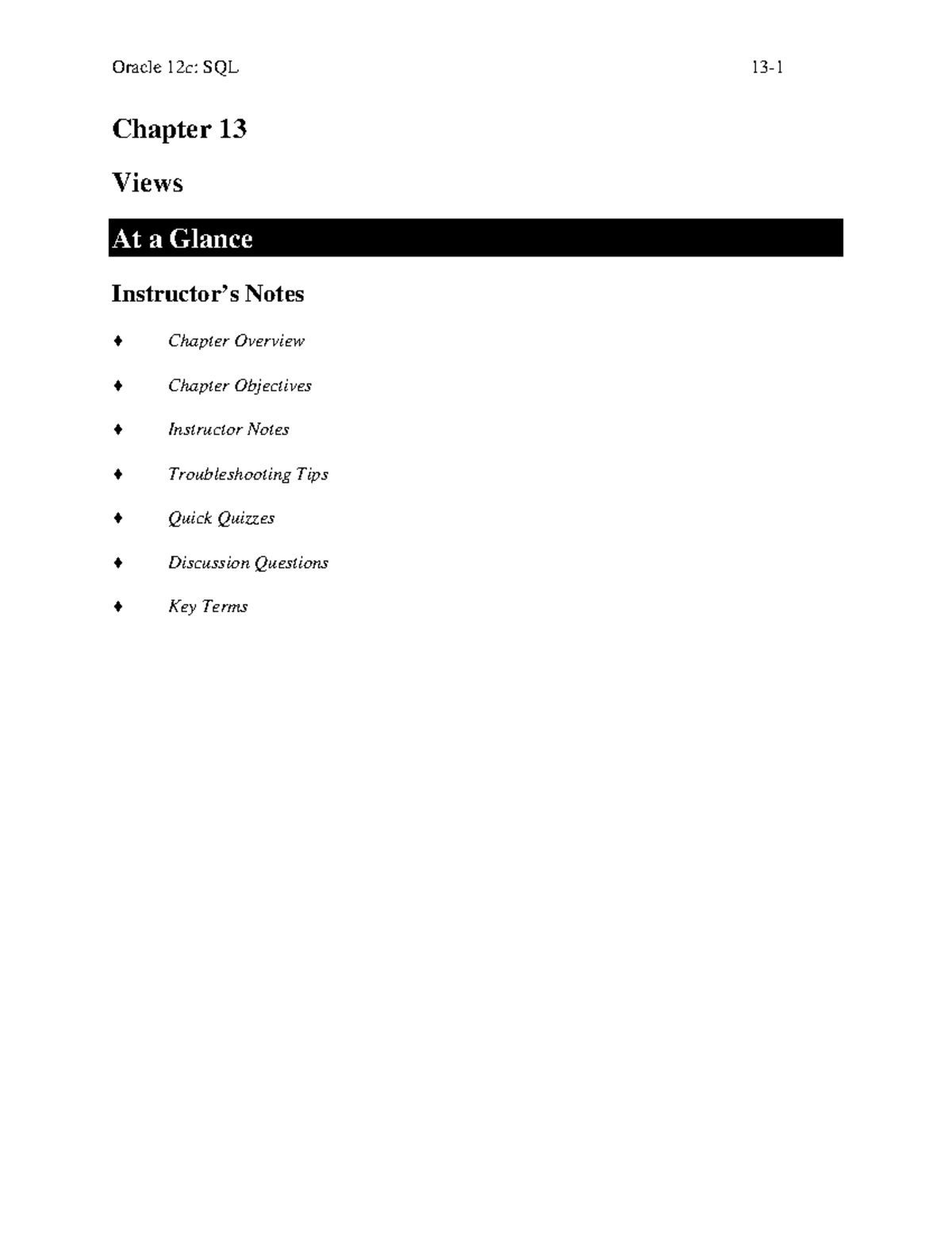 Orcl12 SQL IM ch13 - Summarized notes on the course - Chapter 13 Views ...