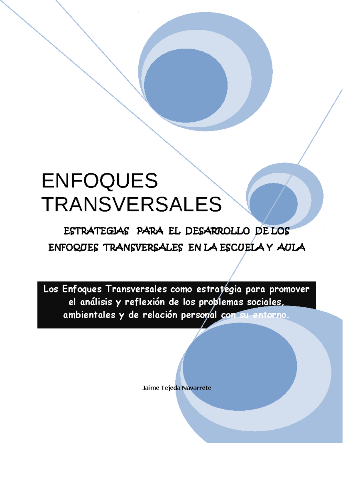 Enfoques Transversales - Teoria De La Educacion - Studocu