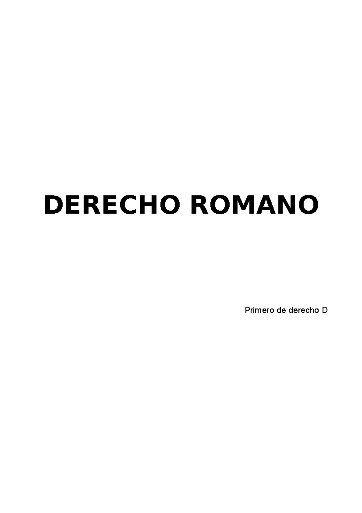 Apuntes Derecho Romano Temas - DERECHO ROMANO Primero De Derecho D ...