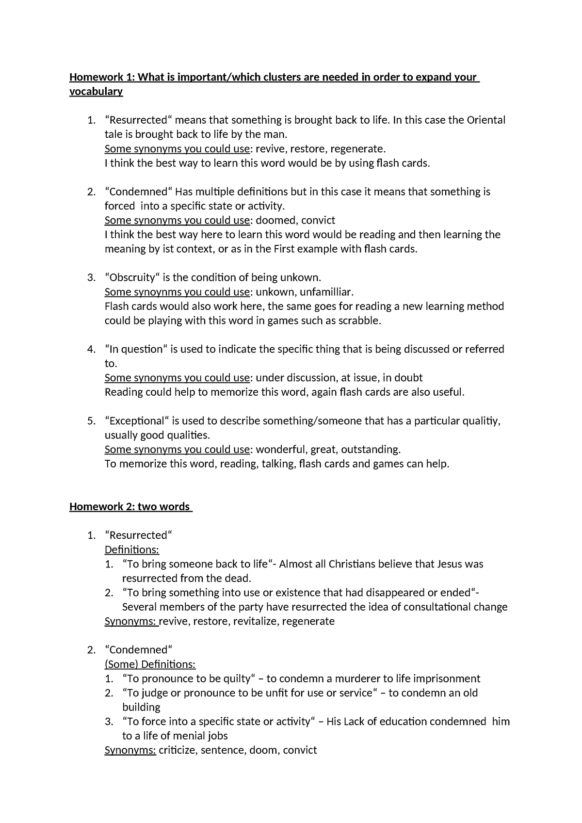 Homework 1 - Homework 1: What Is Important/which Clusters Are Needed In ...