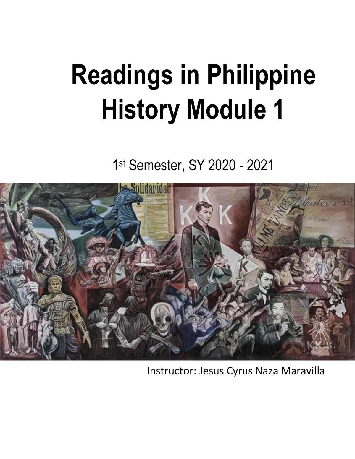 Readings In Philippine History Module Warning TT Undefined Function Warning TT