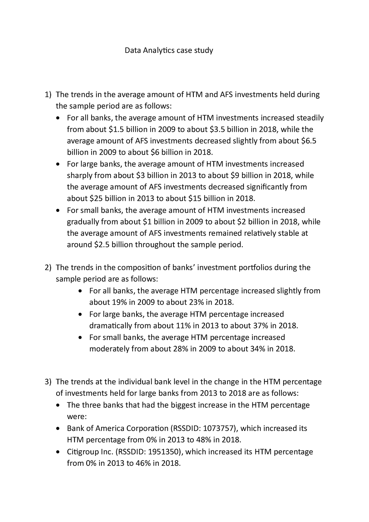 data analytics case study questions