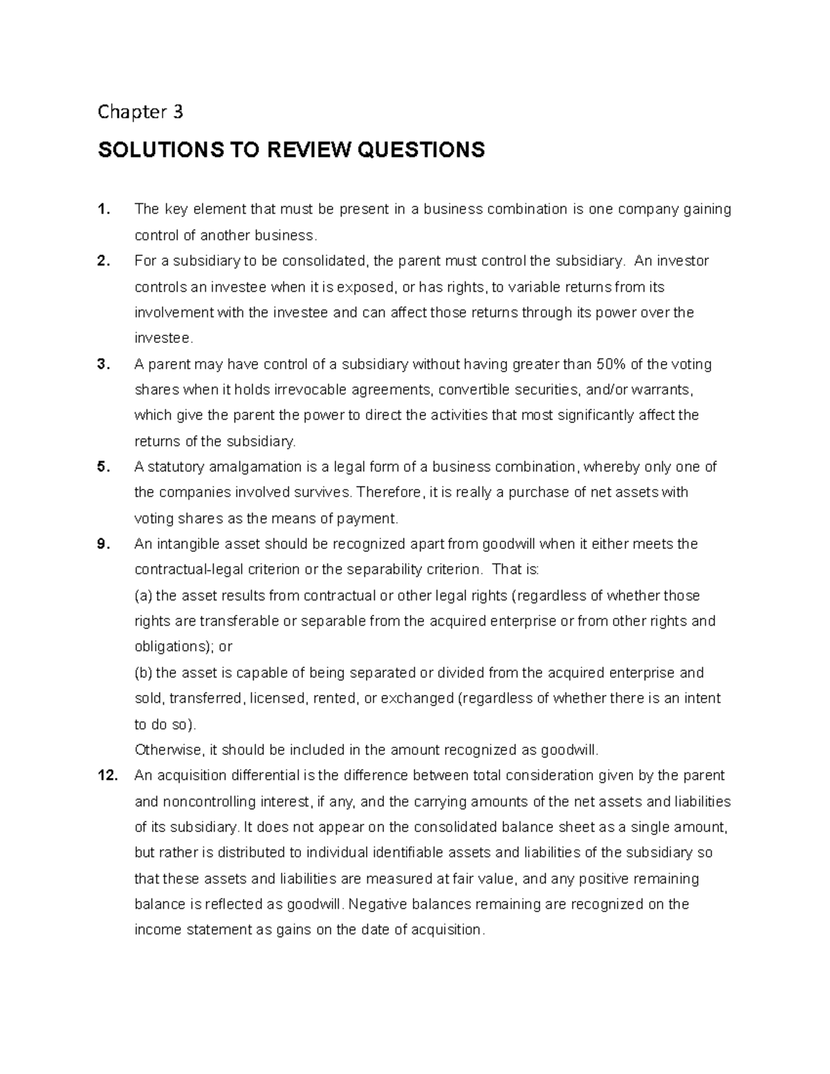 Week 2 Suggested problems solutions (Chapter 3) - Chapter 3 SOLUTIONS ...