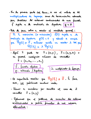 Tema4 Matematicas II - Apuntes - Tema 4 Optimizaci ́ On Con ...