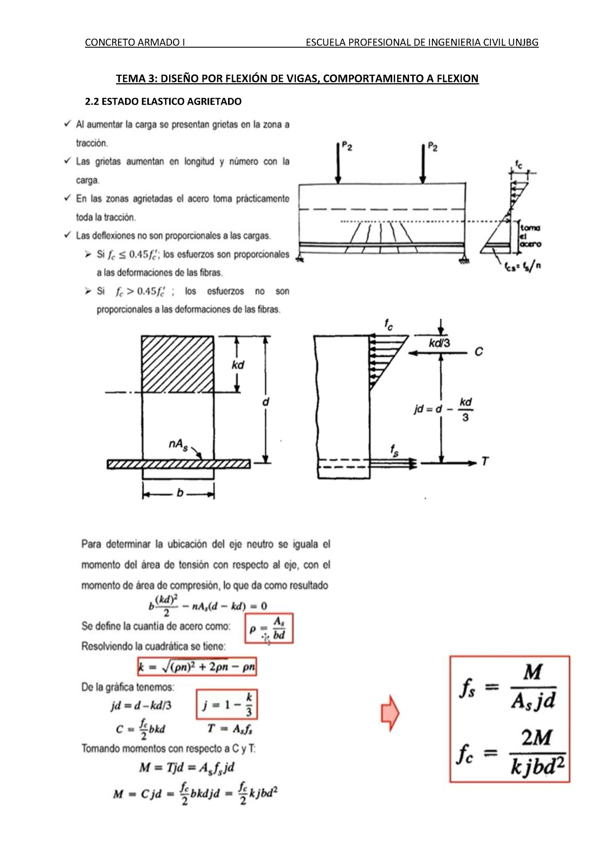 TEMA 3 2DA Parte - Concreto Armado 1 - Tecnologia Del Concreto ...