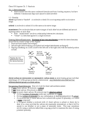 Exercises Chapter 6 - exercizes - Organic Chemistry - 1. For the ...