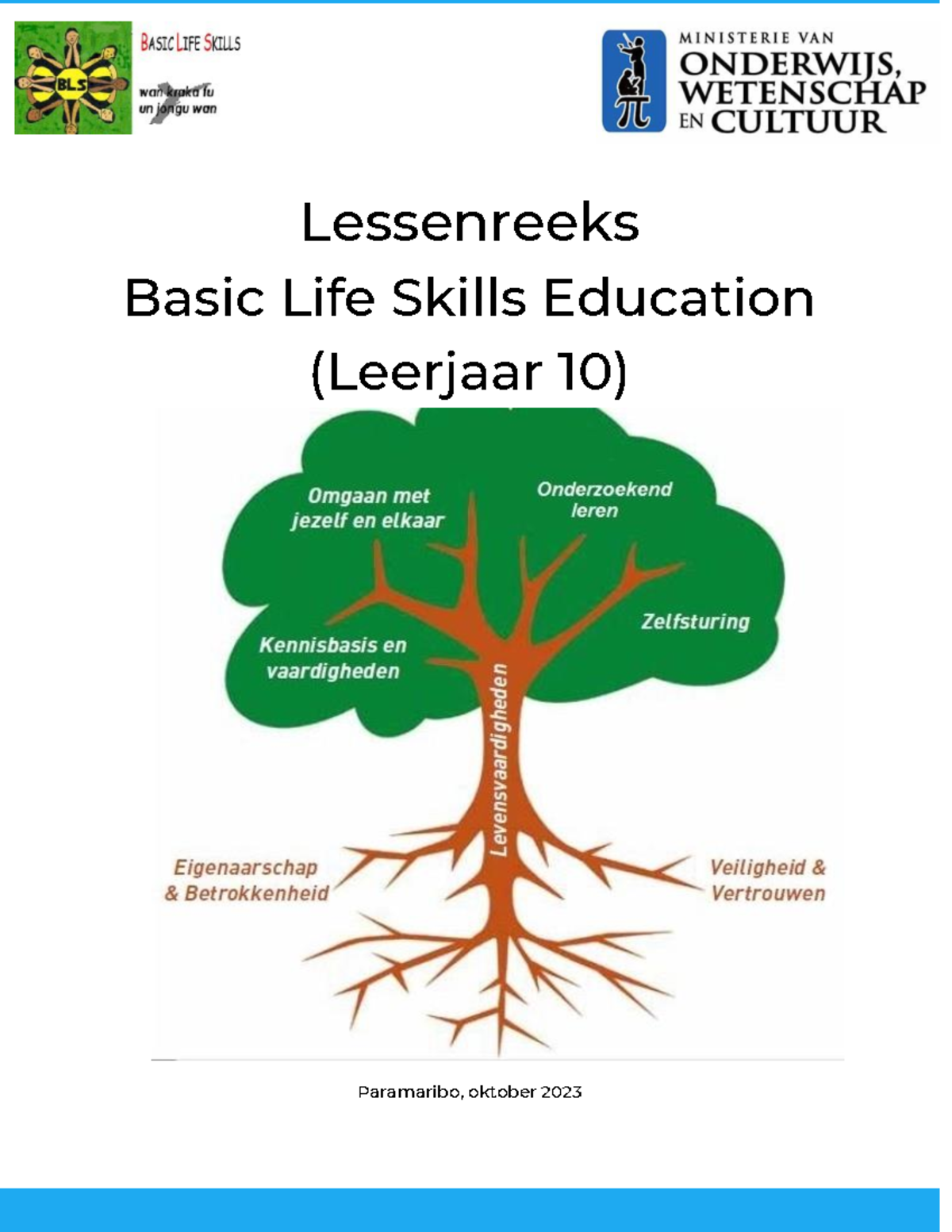 Basic life skills leerjaar 10 - Lessenreeks Basic Life Skills Education ...