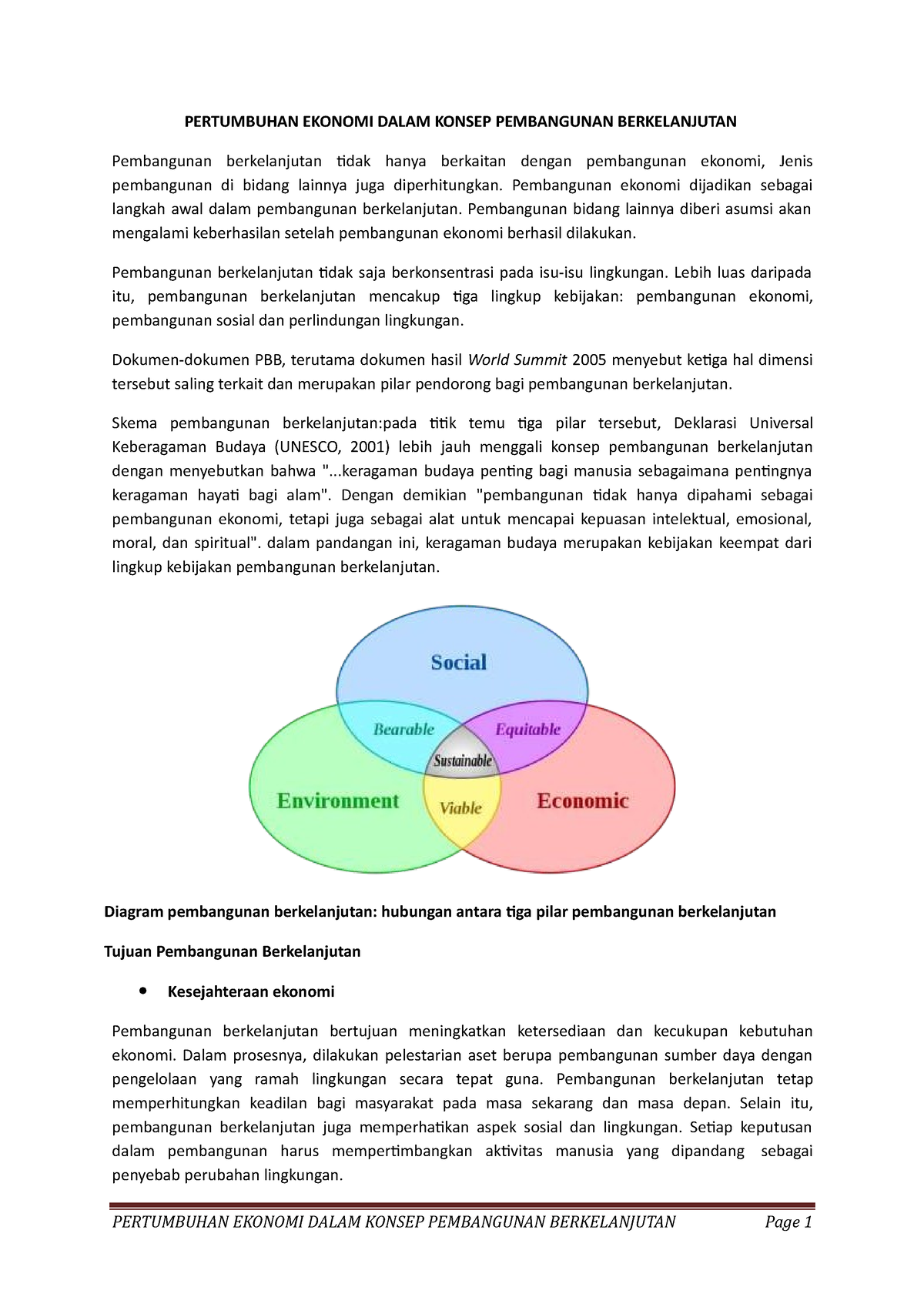 Pertumbuhan Ekonomi Dalam Konsep Pembangunan Berkelanjutan ...