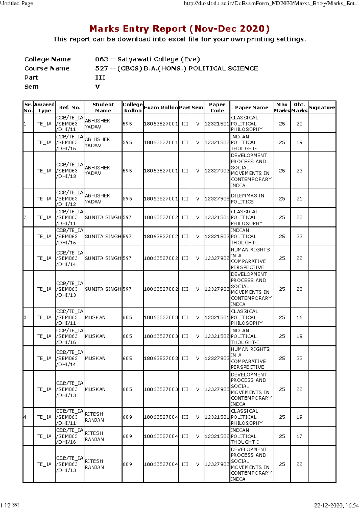 Delhi University notes - BA Honours Political Science - Delhi ...