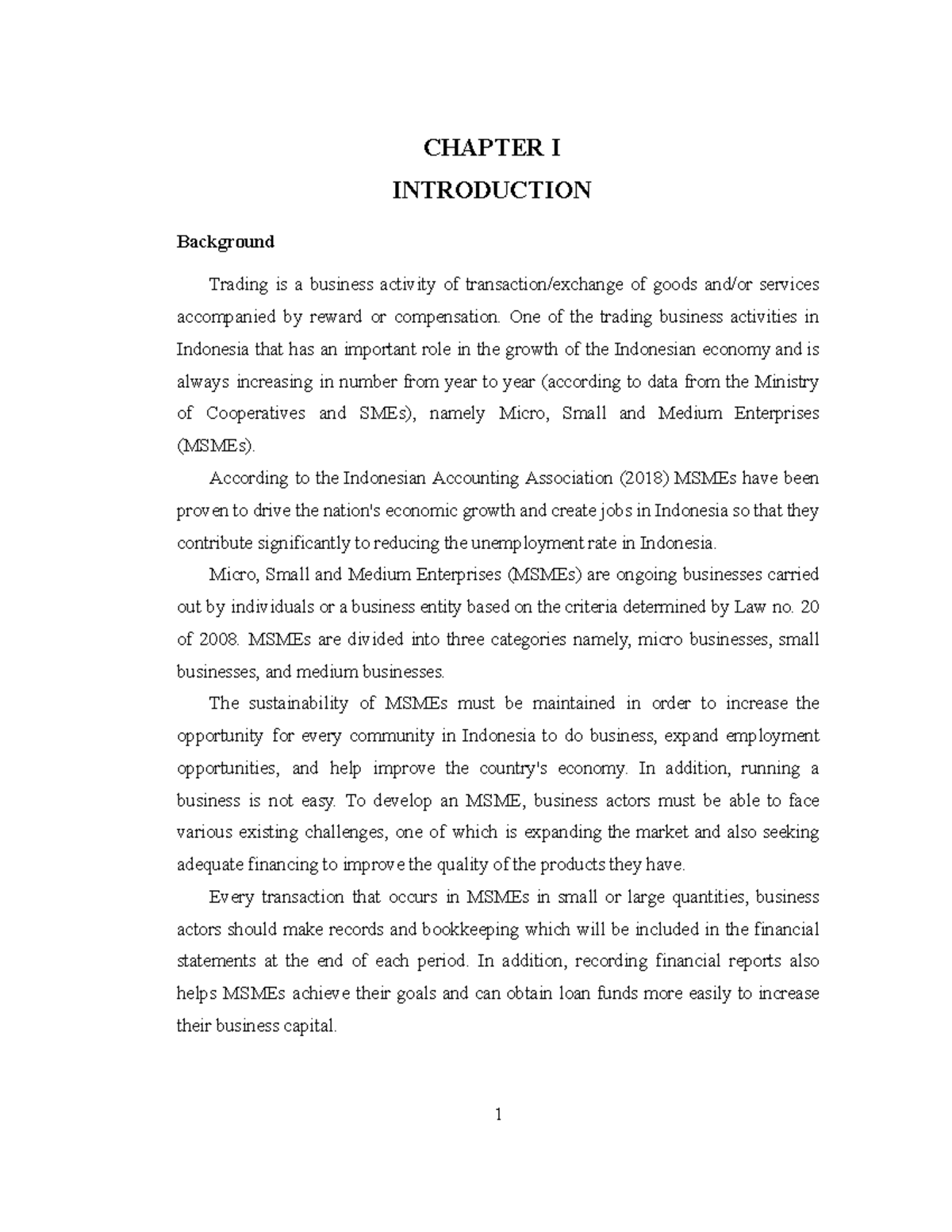 Analysis OF THE Application OF EMKM SAK IN MSME Financial Statements ...