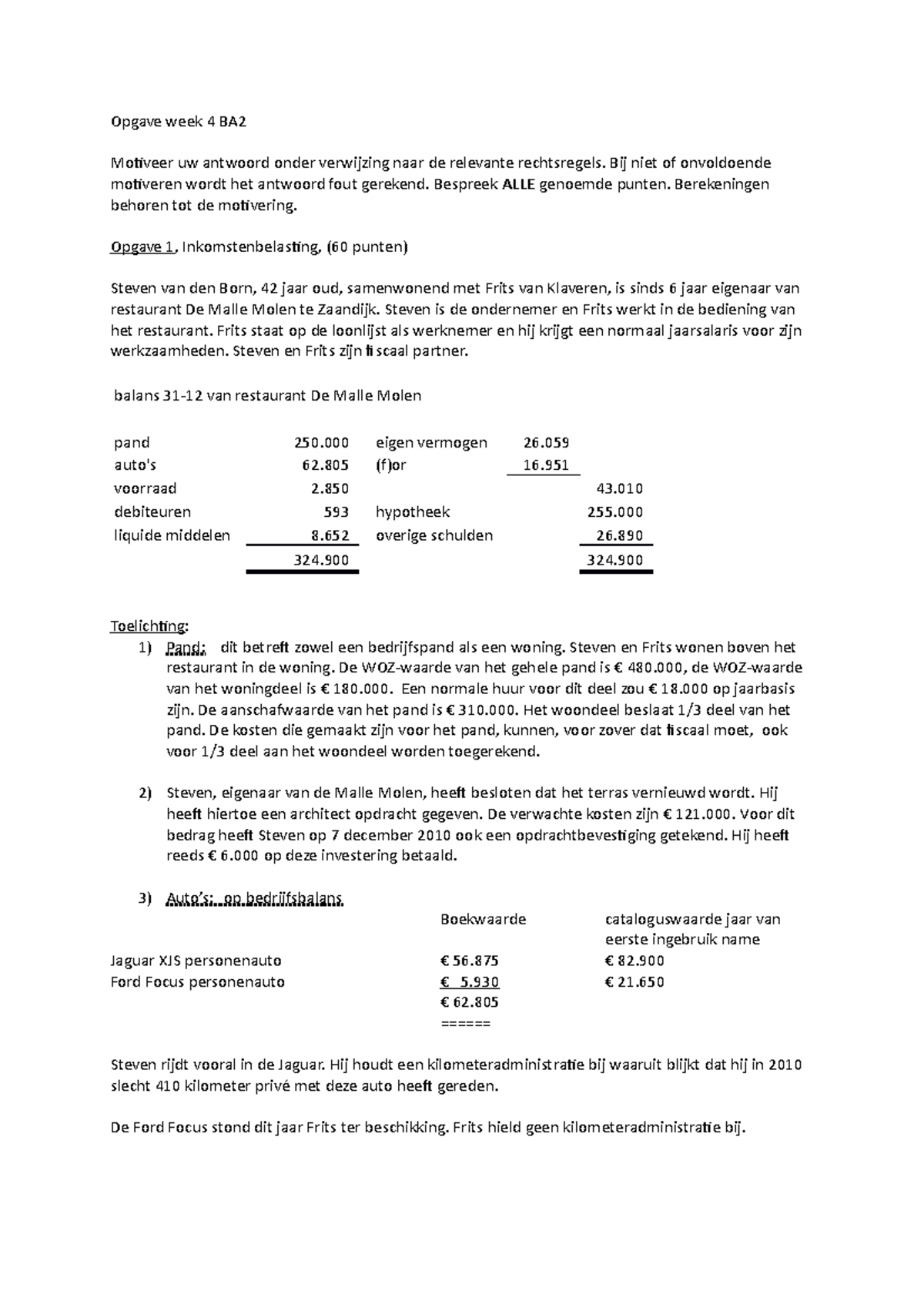 Samenvatting Belastingrecht Met Oefenmaterieel En Extras - Nyenrode ...