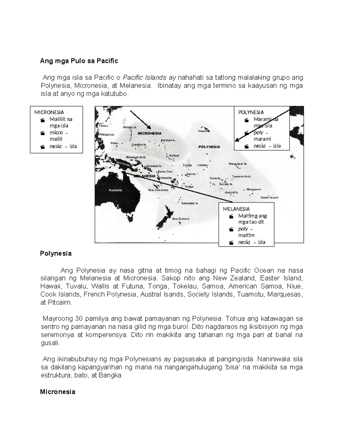 Ang mga Pulo sa Pacific - NONE - Ang mga Pulo sa Pacific Ang mga isla ...