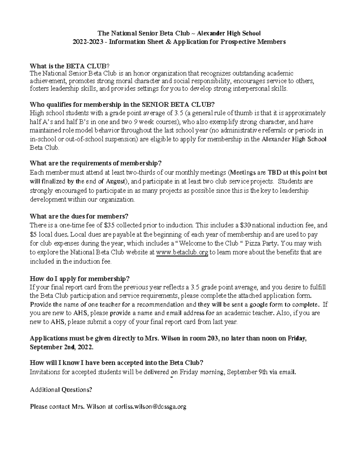 Capitol Technology - The National Senior Beta Club ~ Alexander High ...
