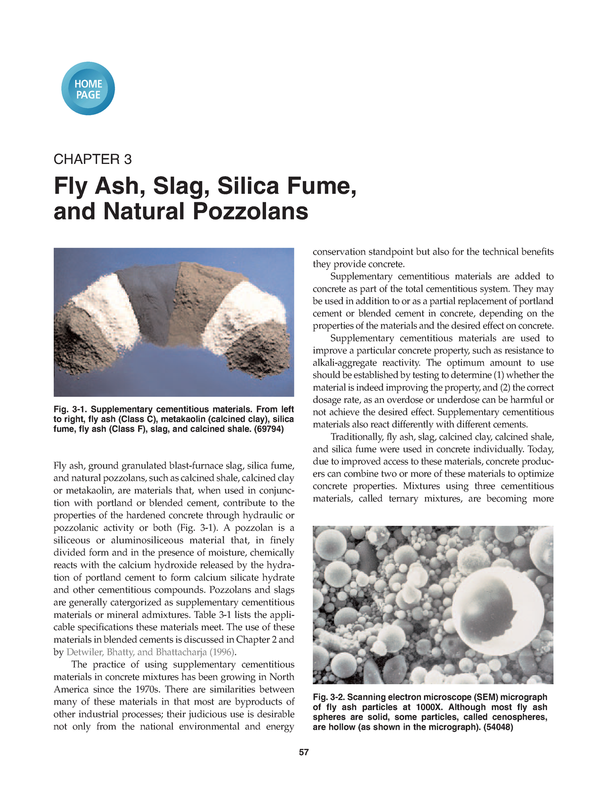 Chap03 Fly Ash, Slag, Silica Fume, And Natural Pozzolans - CHAPTER 3 ...