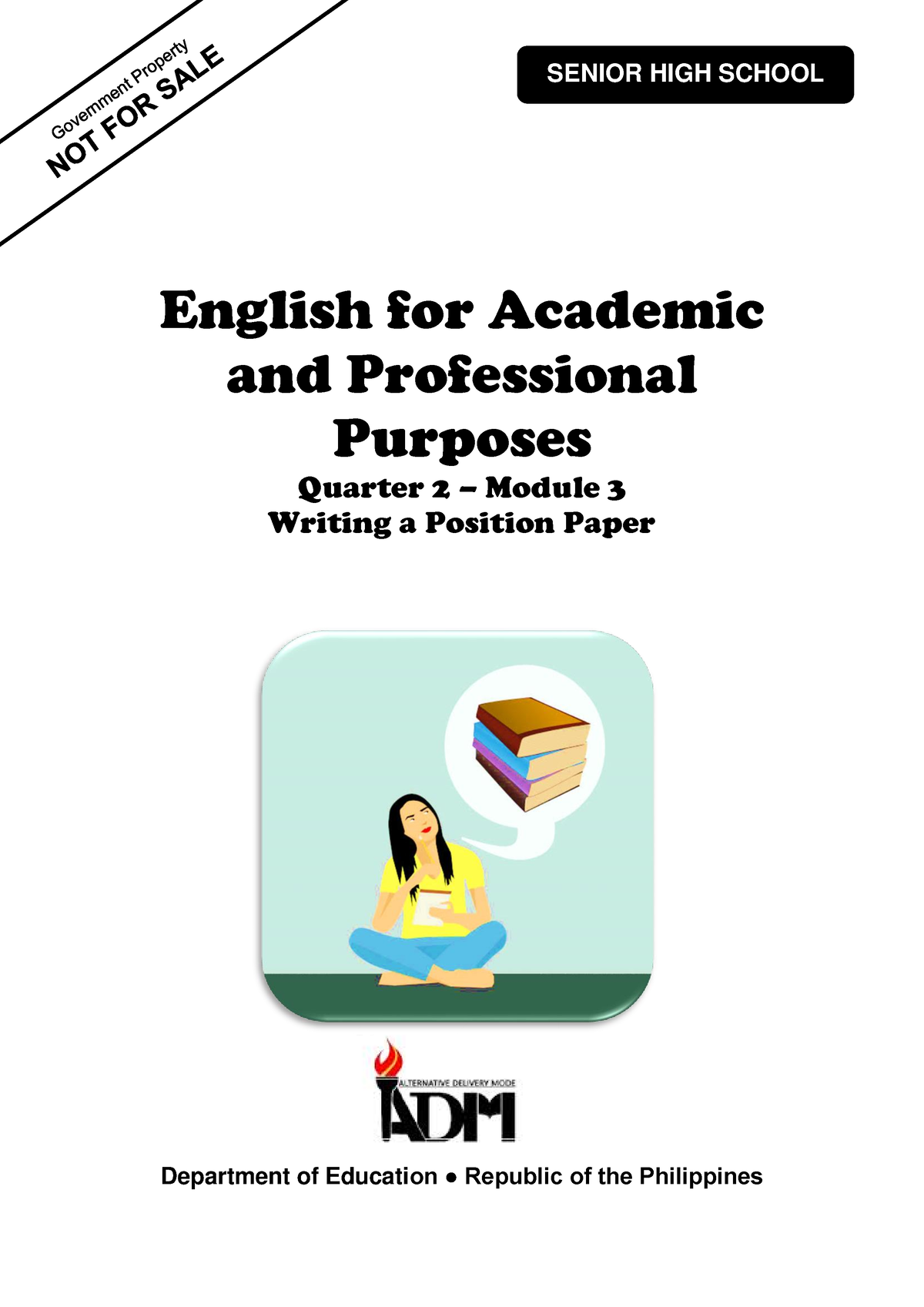 EAPP11 12 Quarter-2 Module-3 Writing-a-Position-Paper V1 - English For ...