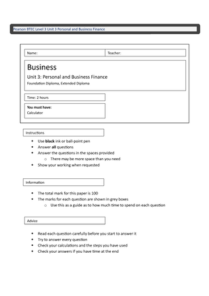 btec business unit 4 assignment 1