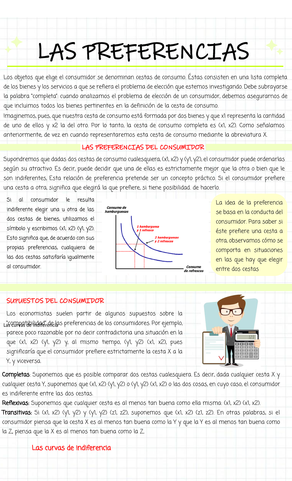 Resumen las preferencias - LAS PREFERENCIAS LAS PREFERENCIAS DEL ...