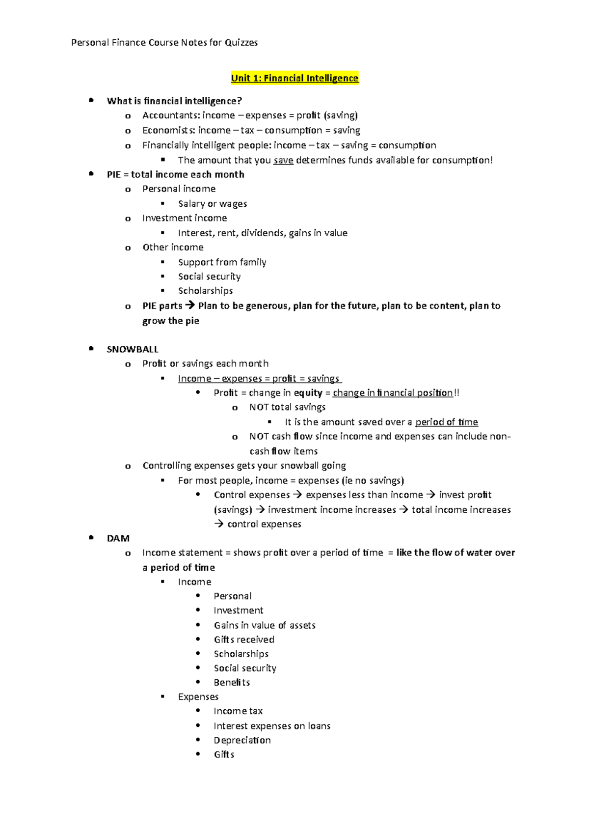 personal-finance-course-notetaking-unit-1-financial-intelligence