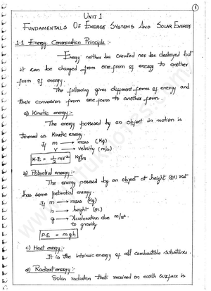 RES- Notes 1 - Renewable energy sources - UNIT-I PRINCIPLES OF SOLAR ...