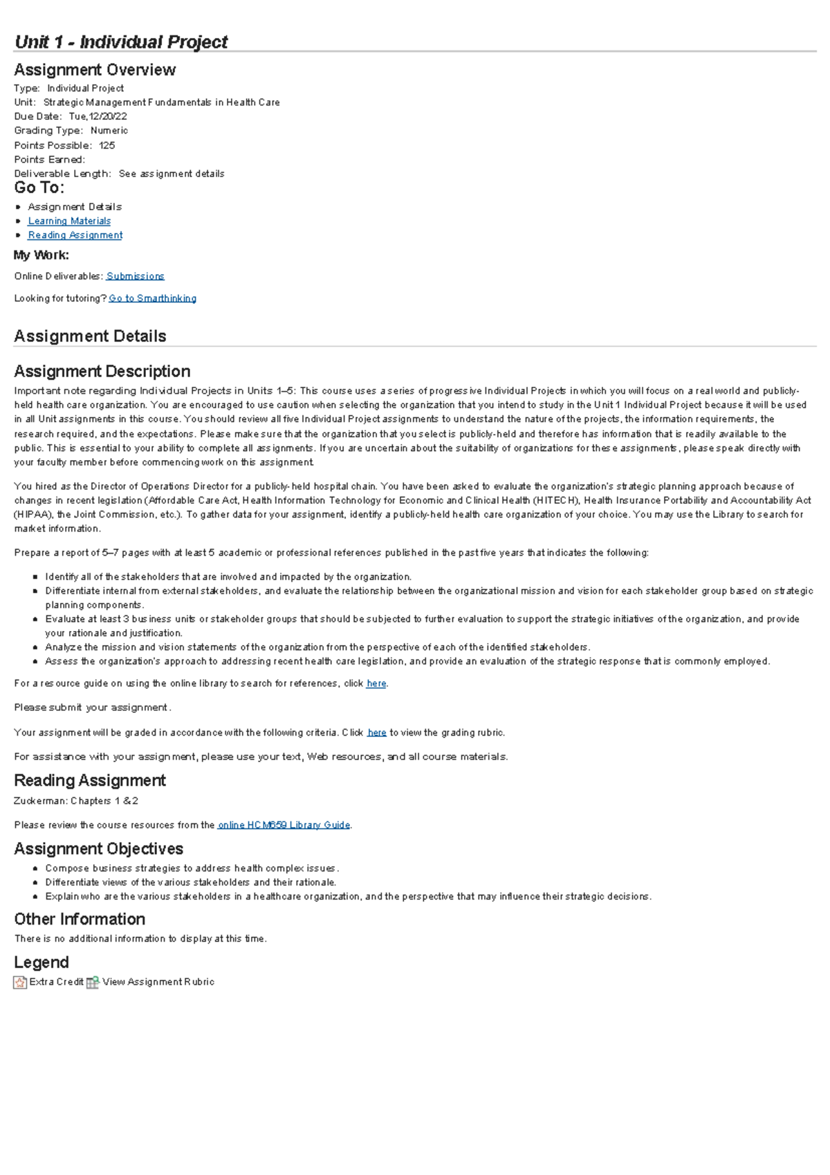 Assignment Details IP 2 - Assignment Details Assignment Description ...