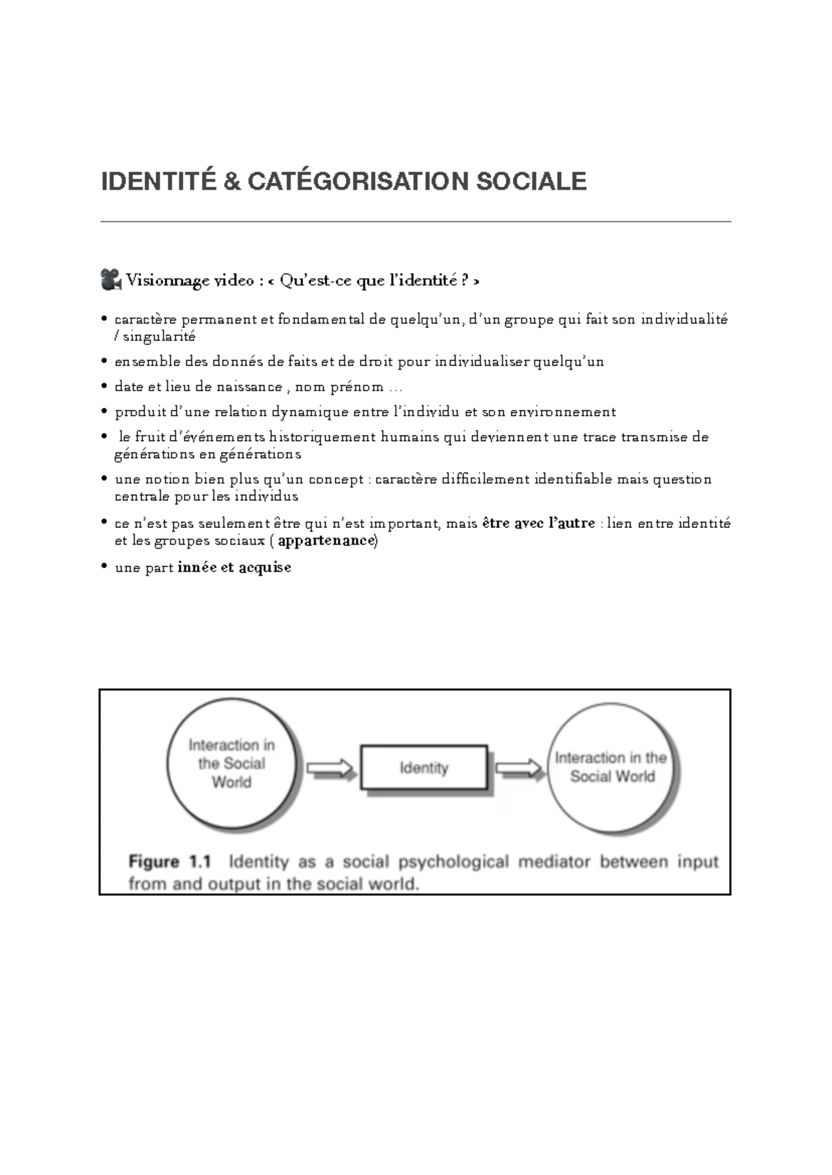 Identité & Catégorisation Sociale - IDENTITÉ & CATÉGORISATION SOCIALE 🎥 ...