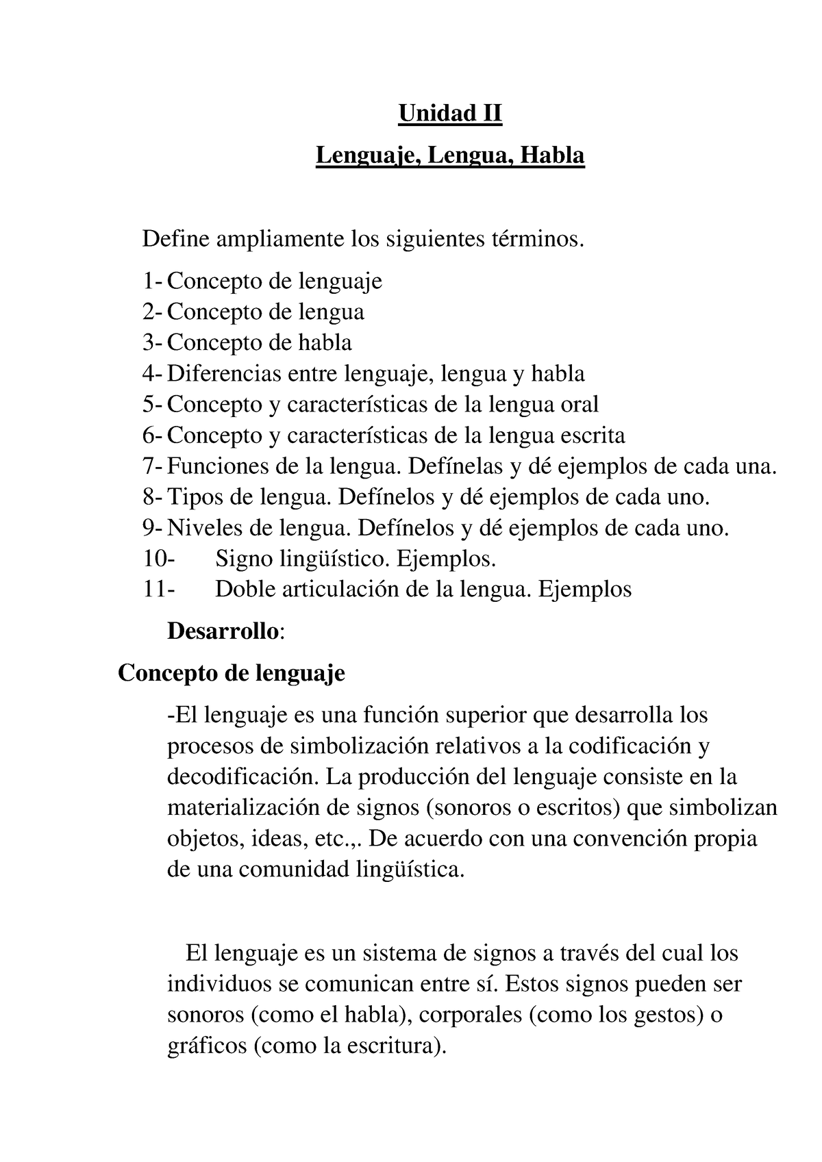 lengua-y-habla-2-unidad-ii-lenguaje-lengua-habla-define-ampliamente