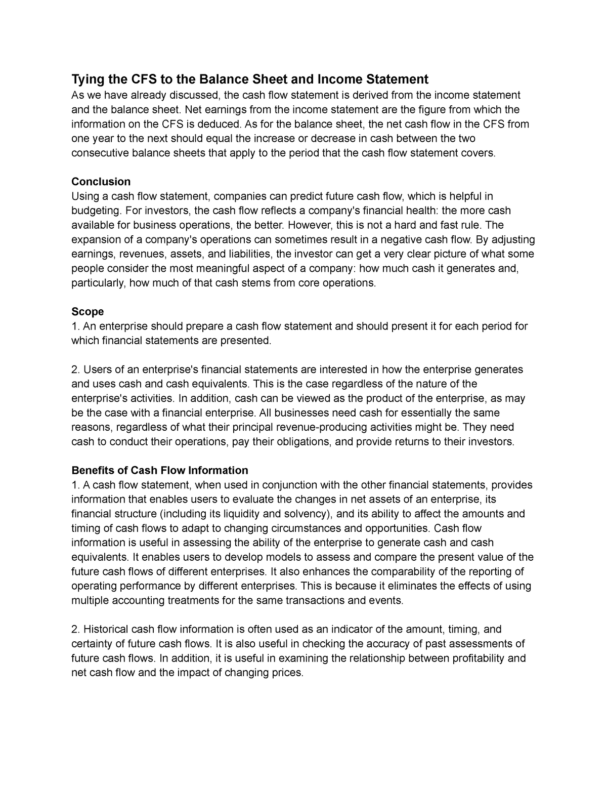 tying-the-cfs-to-the-balance-sheet-and-income-statement-net-earnings