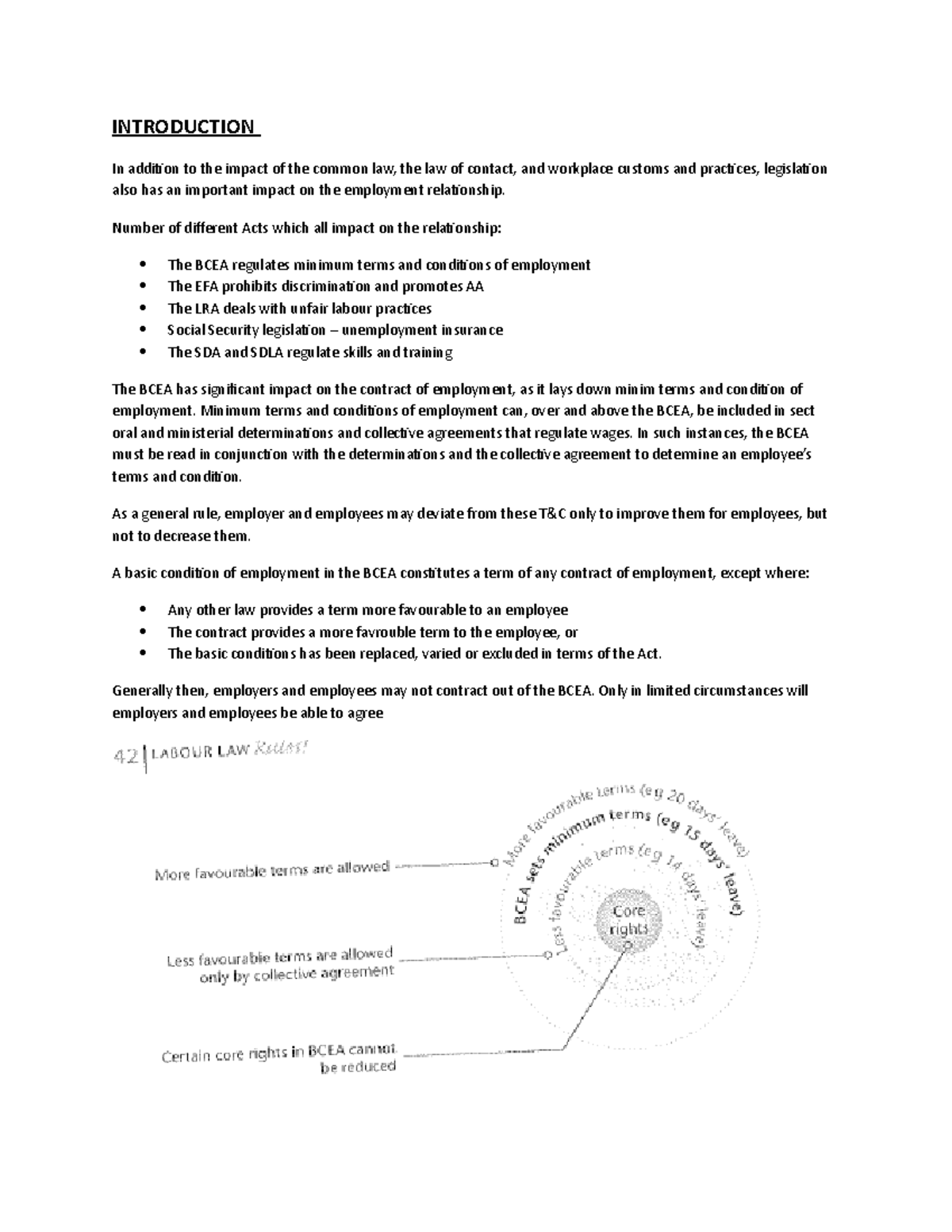 LLW2601-4 Basic Conditions Of Employment Act Bcea - INTRODUCTION In ...