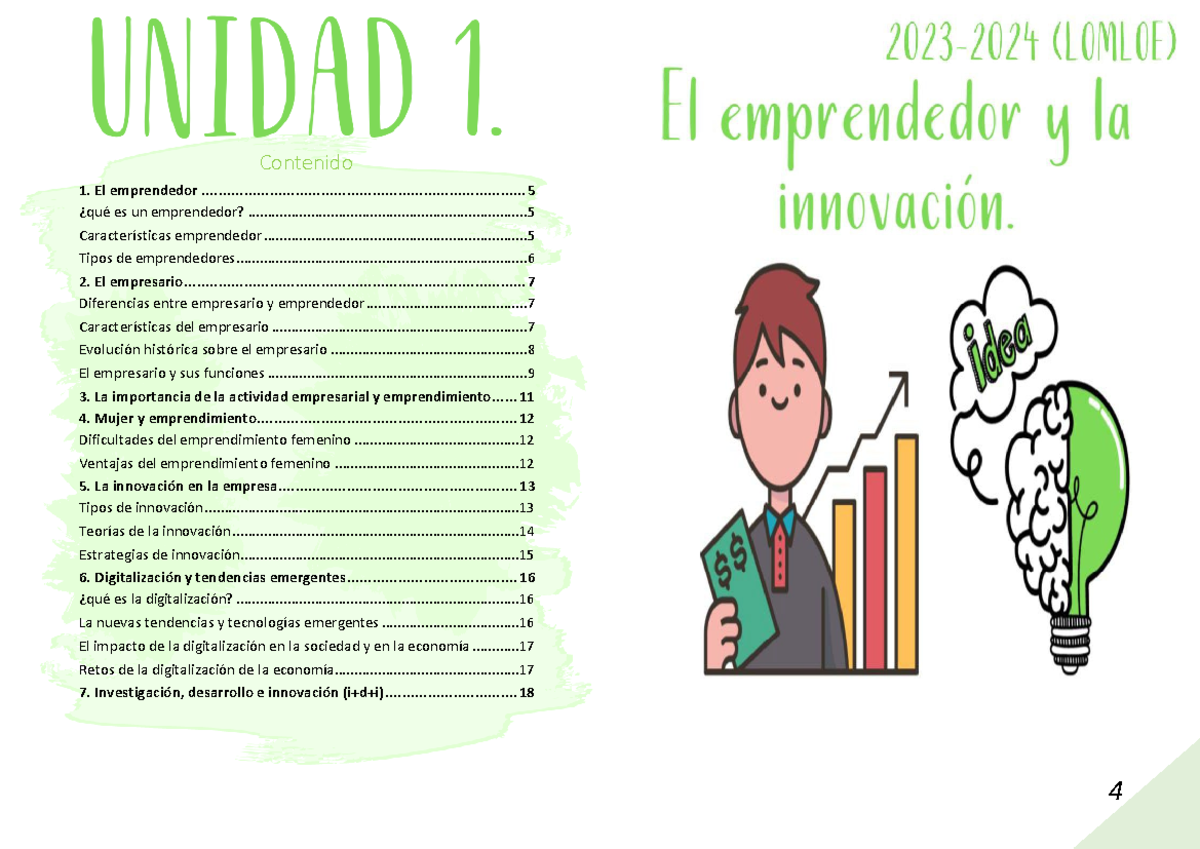 Unidad 1. El Emprendedor Y La Innovación - Contenido El Emprendedor ...