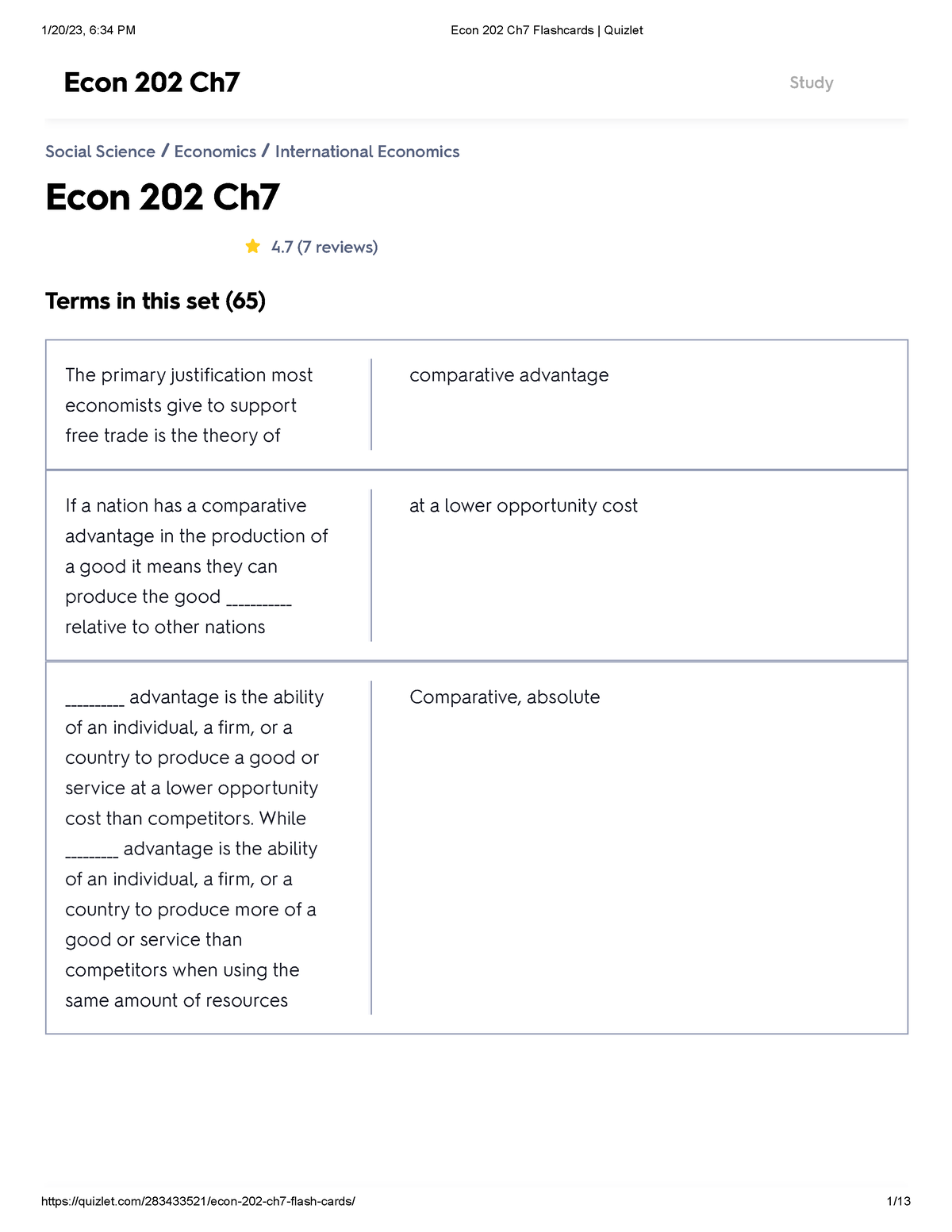 Econ 202 Ch7 Flashcards Quizlet - Econ 202 Ch 4 (7 Reviews) Social ...