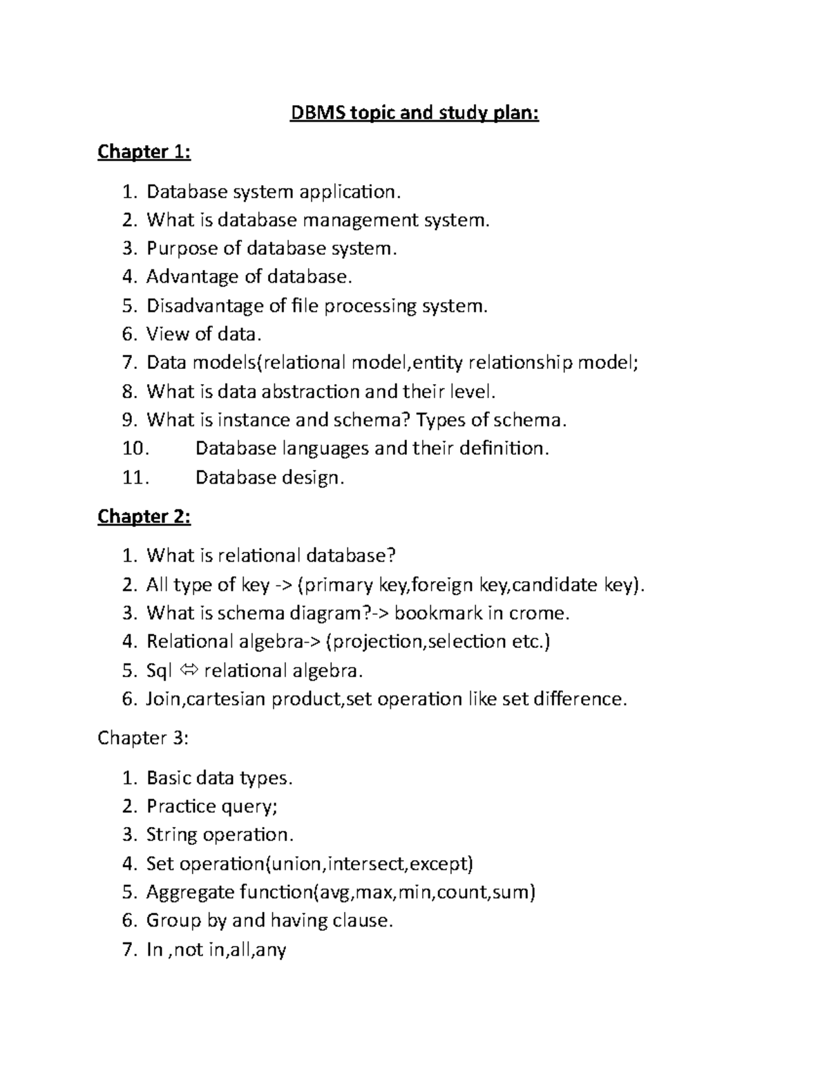 case study topic for dbms