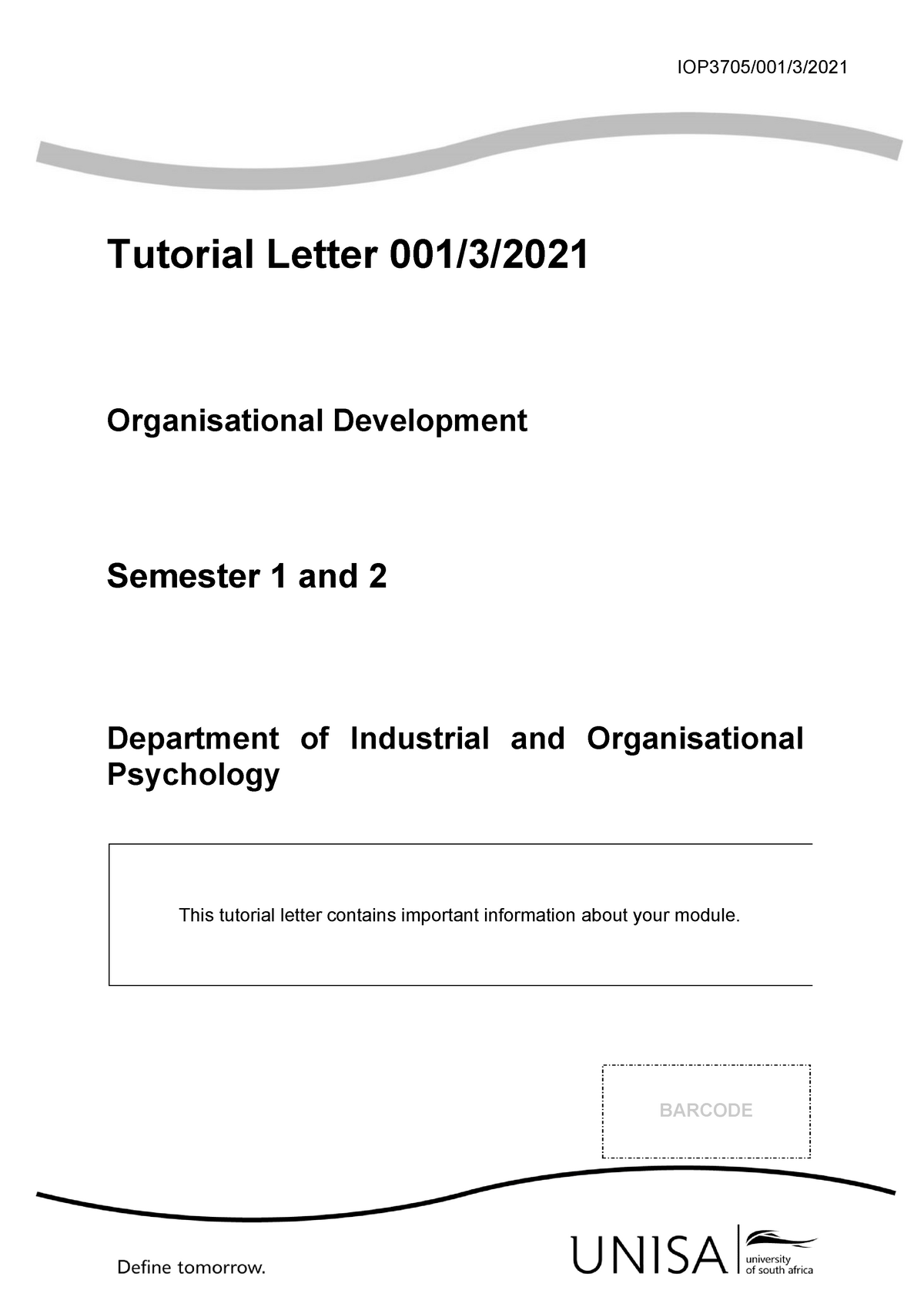 IOP3705 2021 TL 001 3 B - Tutorial Letters, Assignments And Answers ...