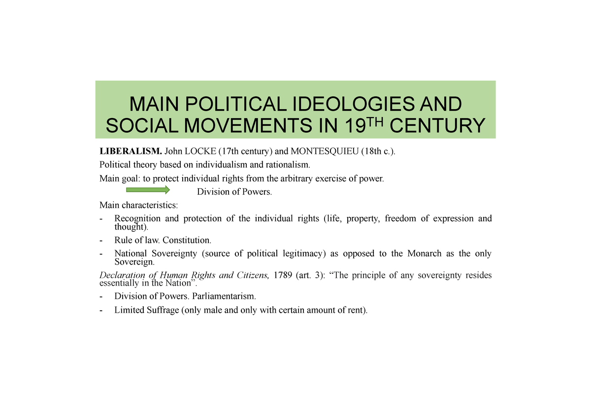 unit-1-main-political-ideologies-and-social-movements-in-19th-century