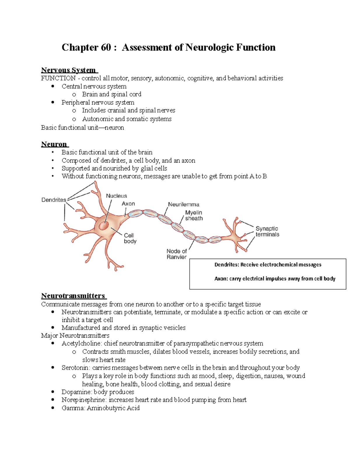 Ch 60 assessmentreview of neuro - Chapter 60 : Assessment of Neurologic ...