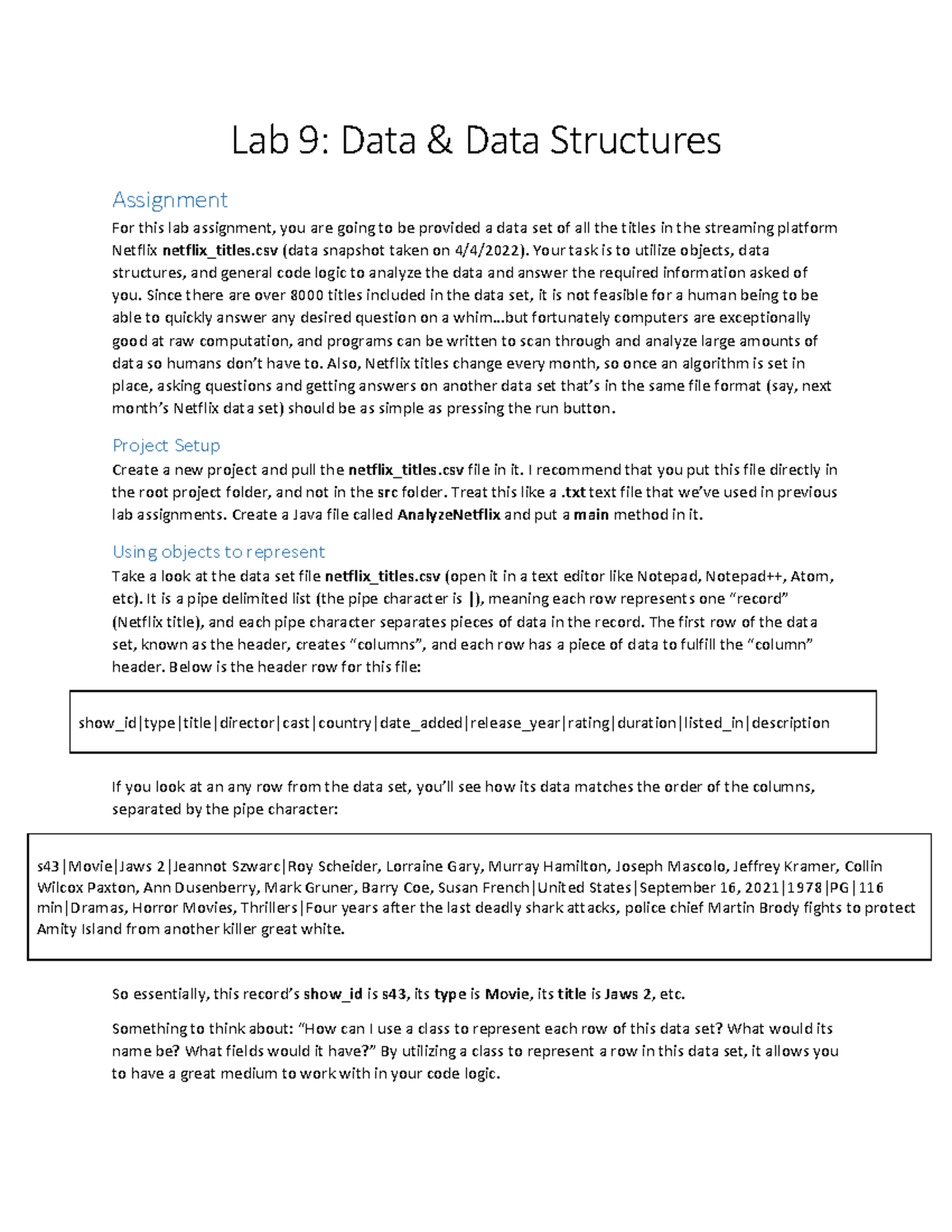 data structures assignment 2