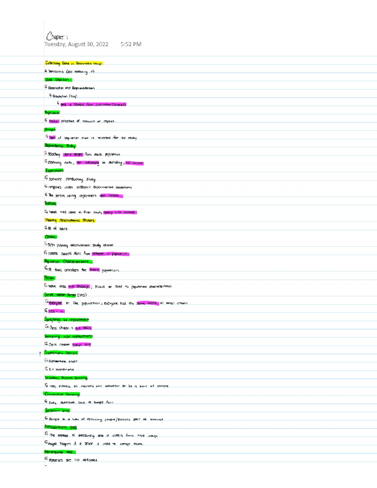 Chapter 1 STAT - Basic Terms - STAT 0200 - Studocu