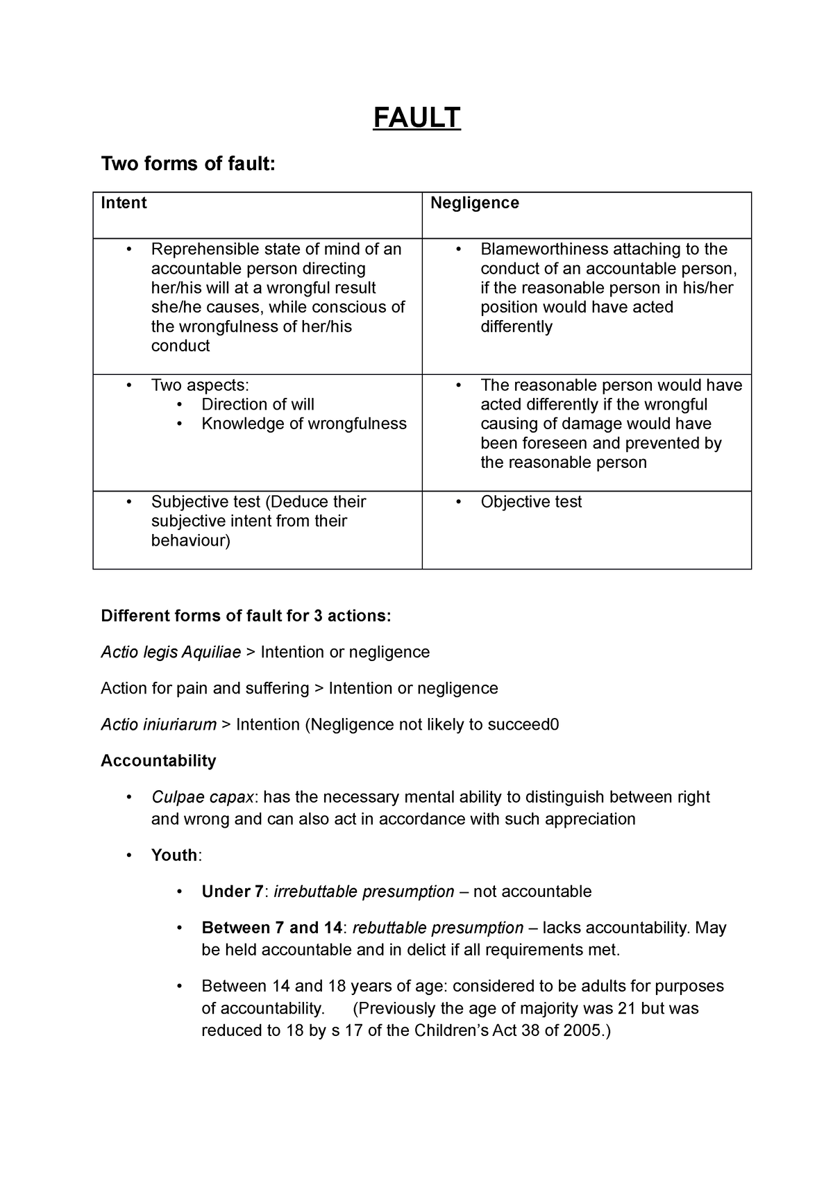 notes-part-2-fault-two-forms-of-fault-intent-negligence