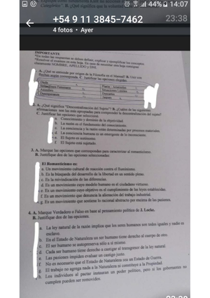 FilosofíA - Nose - FILOSOFÍA: Resumen De Preguntas: Unidad 1: 1) ¿En ...