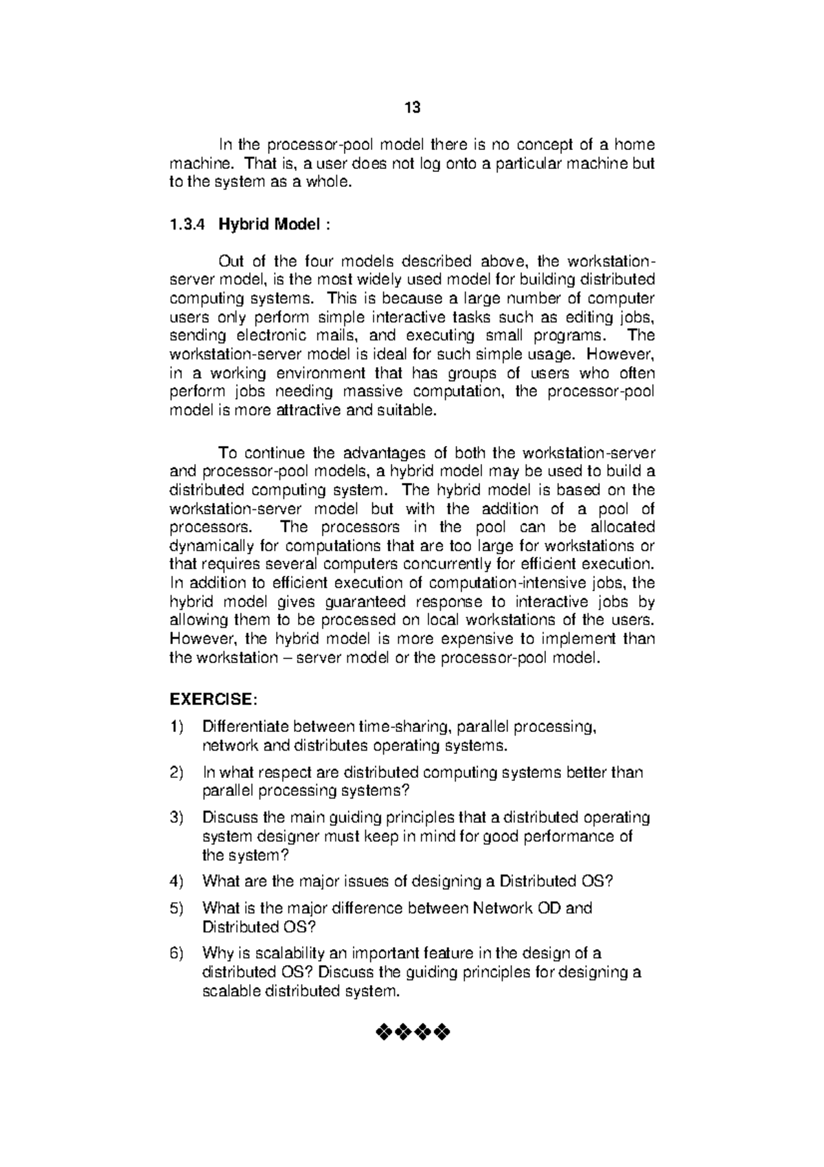 ECS Distributed Computing 11 - 13 In the processor-pool model there is ...