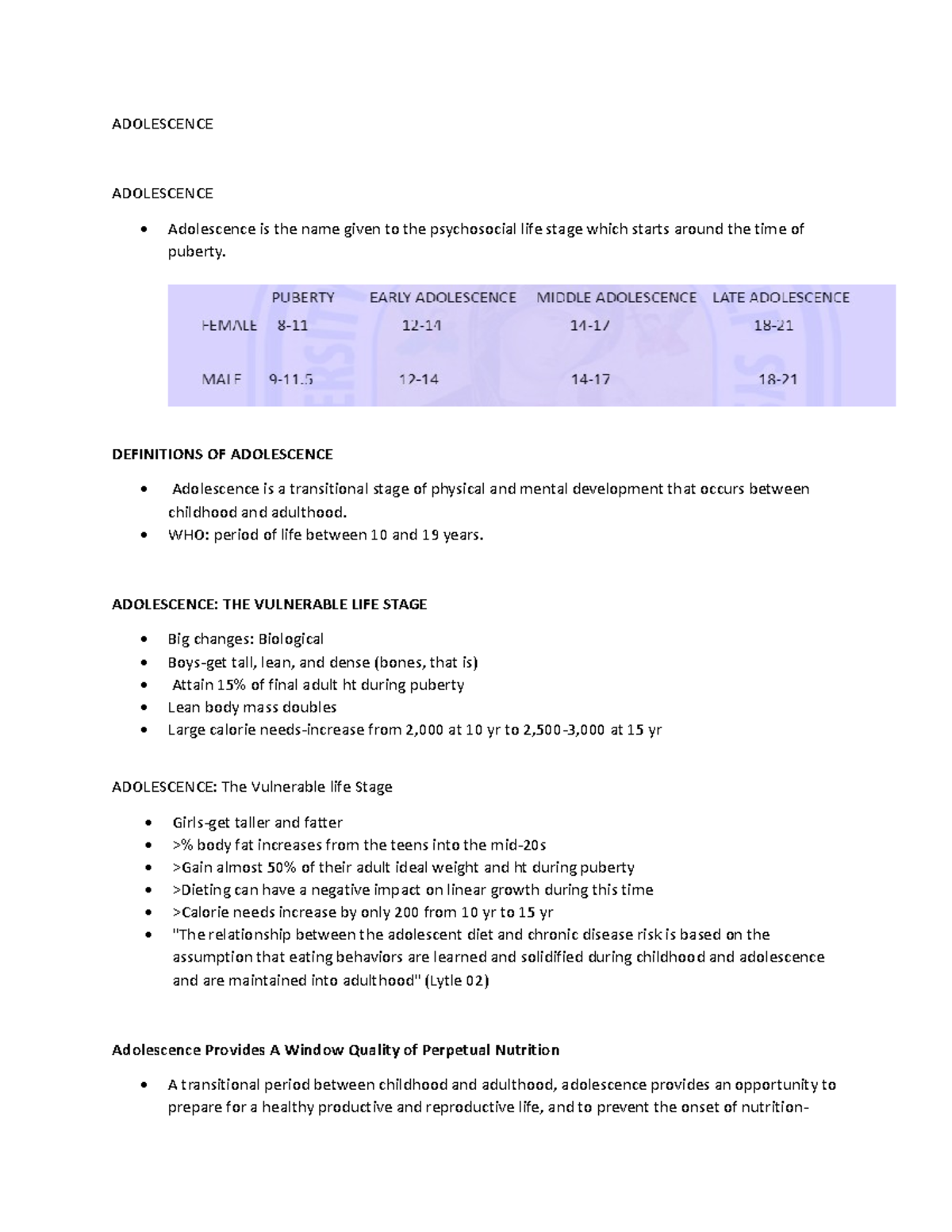 NUTRITION GUIDELINES FOR ADOLESCENT visual data 8