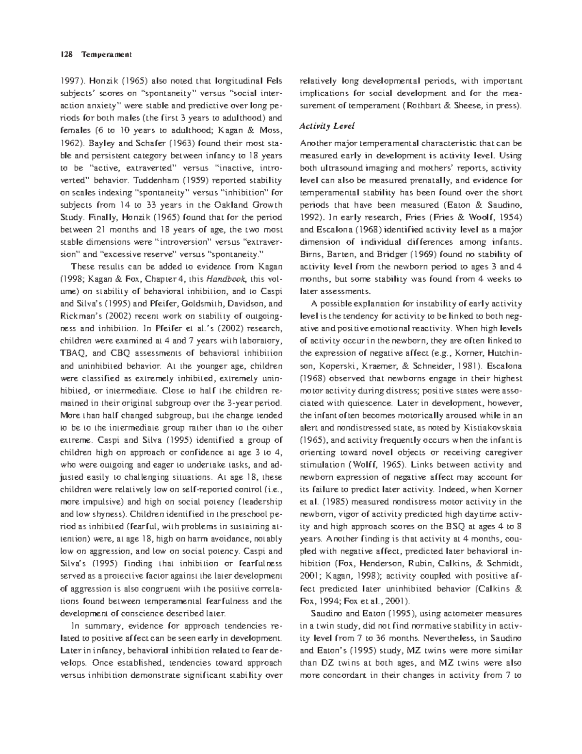 Handbook of Child Psychology, Vol. 3 Social, Emotional, and Personality