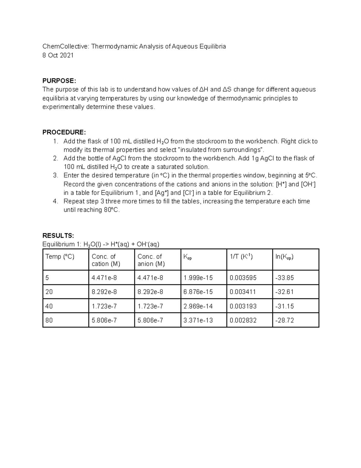 125 ChemCollective Report - CHEM 122 - UIC - Studocu