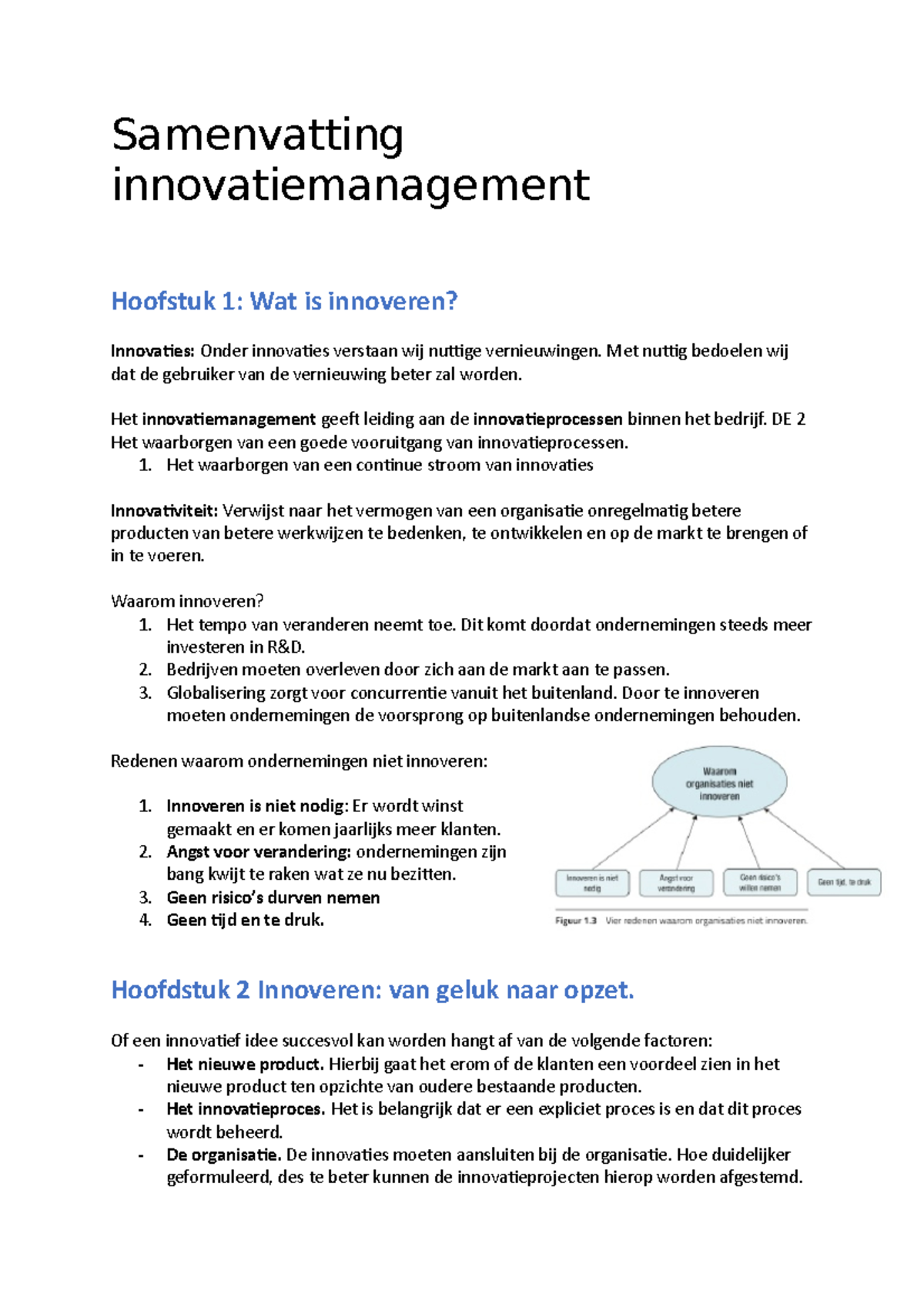 Samenvatting Innovatiemanagement - Samenvatting Innovatiemanagement ...