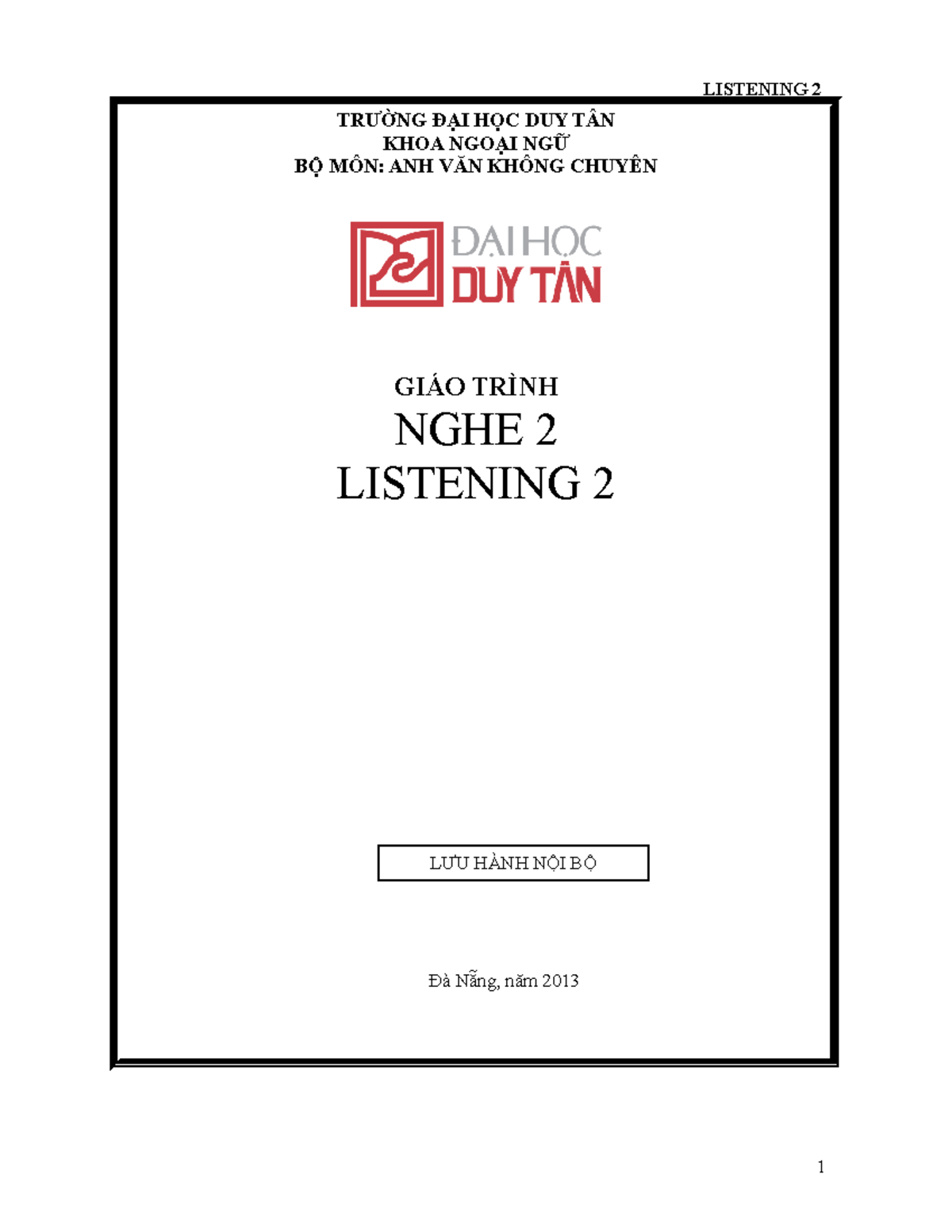 listening level 2